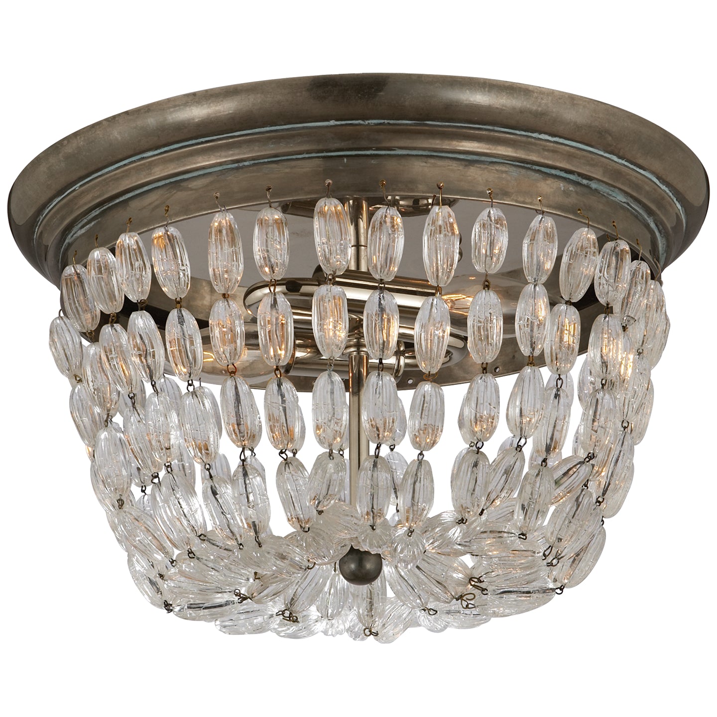 Visual Comfort Signature - CHC 4207SHS-SG - Two Light Flush Mount - Paris Flea Market - Sheffield Silver