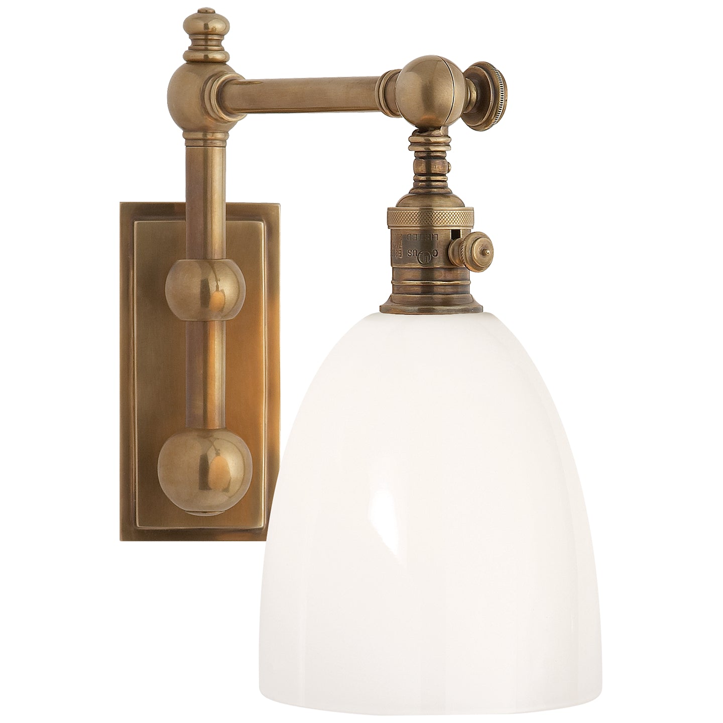 Visual Comfort Signature - CHD 2153AB-WG - One Light Wall Sconce - Pimlico - Antique-Burnished Brass