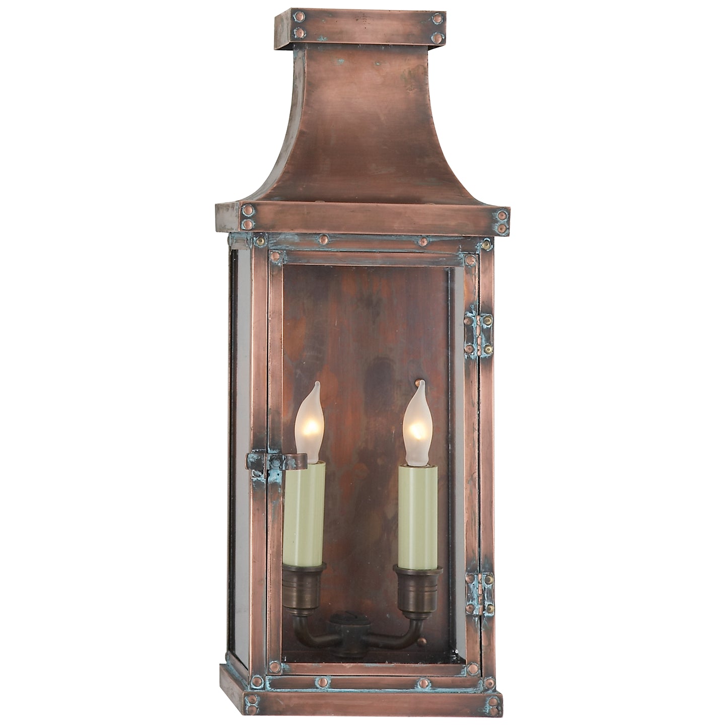 Visual Comfort Signature - CHO 2152NC - Two Light Wall Lantern - Bedford - Natural Copper