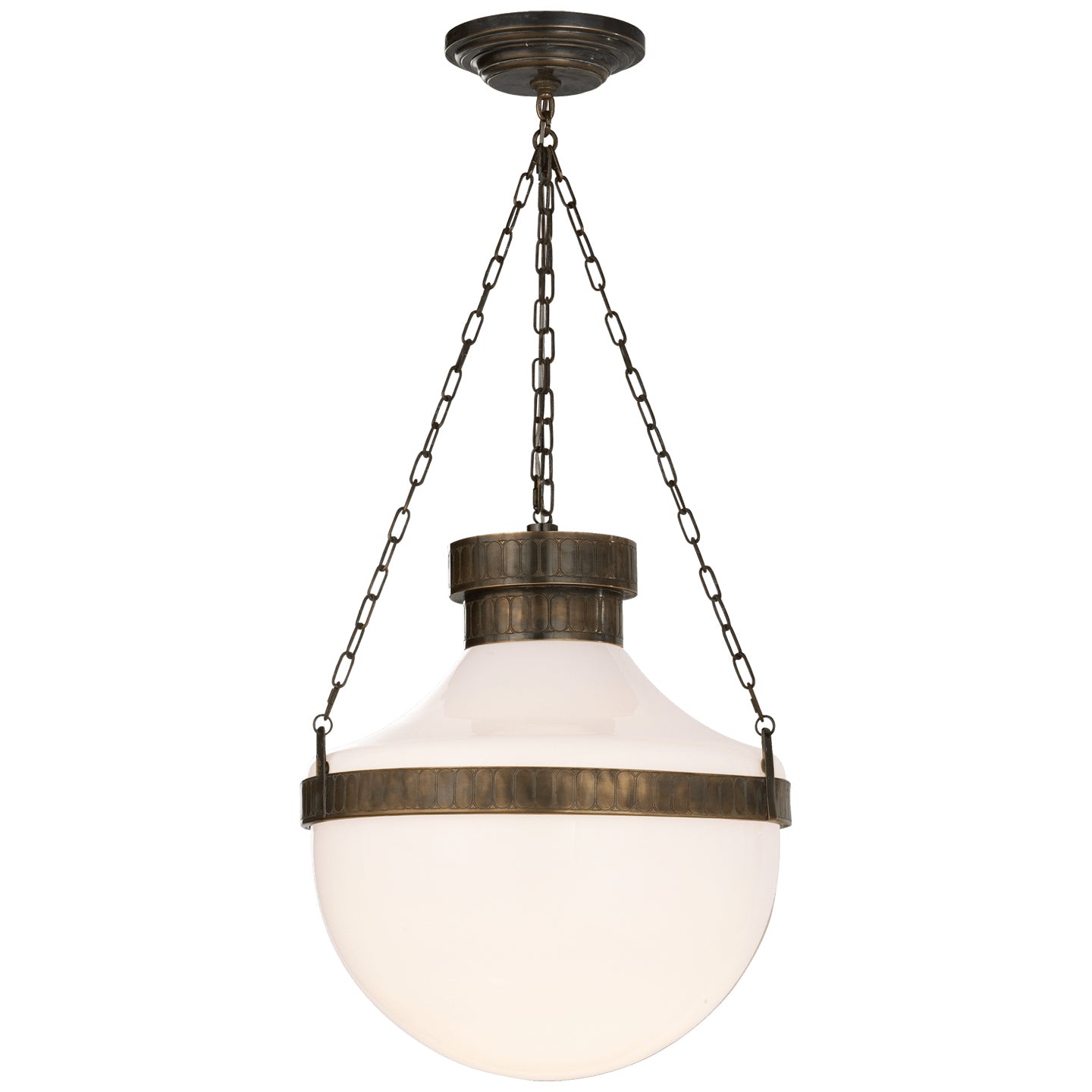 Visual Comfort Signature - MS 5030ABV-WG - Two Light Lantern - Modern Schoolhouse - Antique Brass with Verde