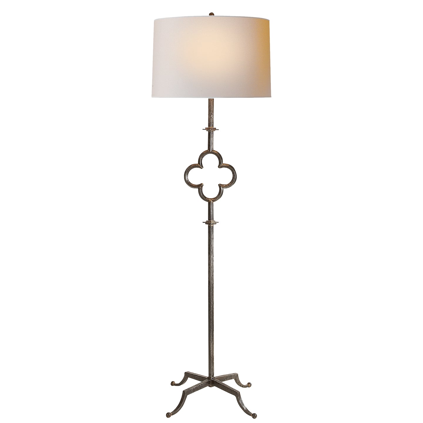 Visual Comfort Signature - SK 1500AI-L - Two Light Floor Lamp - Quatrefoil - Aged Iron