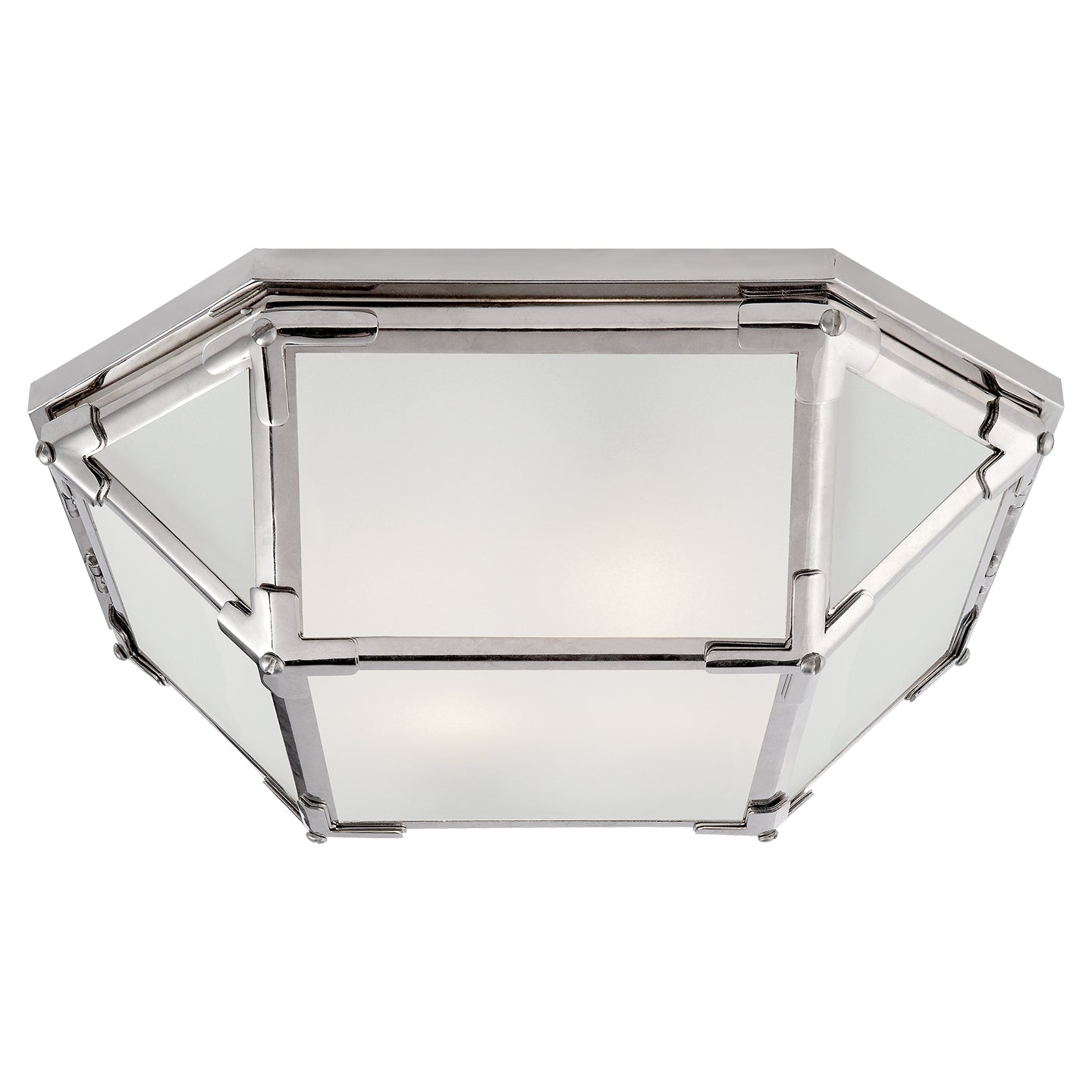 Visual Comfort Signature - SK 4008PN-FG - Two Light Flush Mount - Morris - Polished Nickel