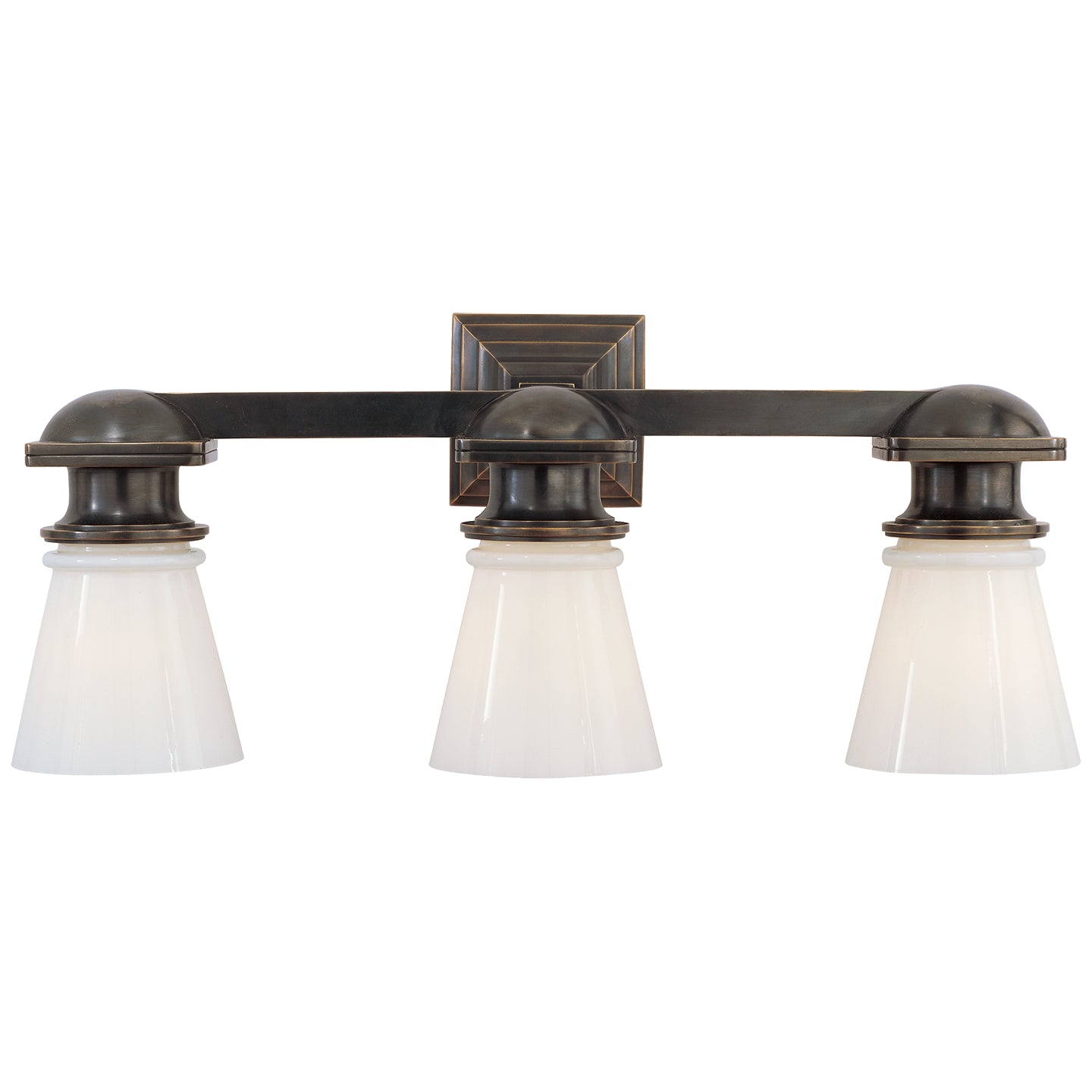 Visual Comfort Signature - SL 2153BZ-WG - Three Light Wall Sconce - NY Subway - Bronze