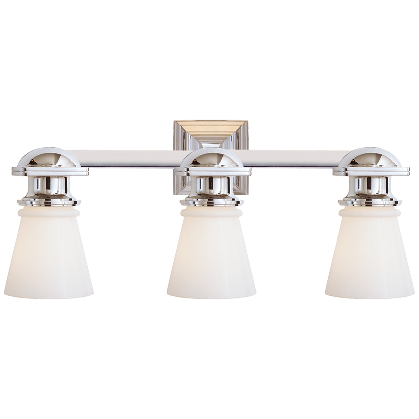 Visual Comfort Signature - SL 2153CH-WG - Three Light Wall Sconce - NY Subway - Chrome