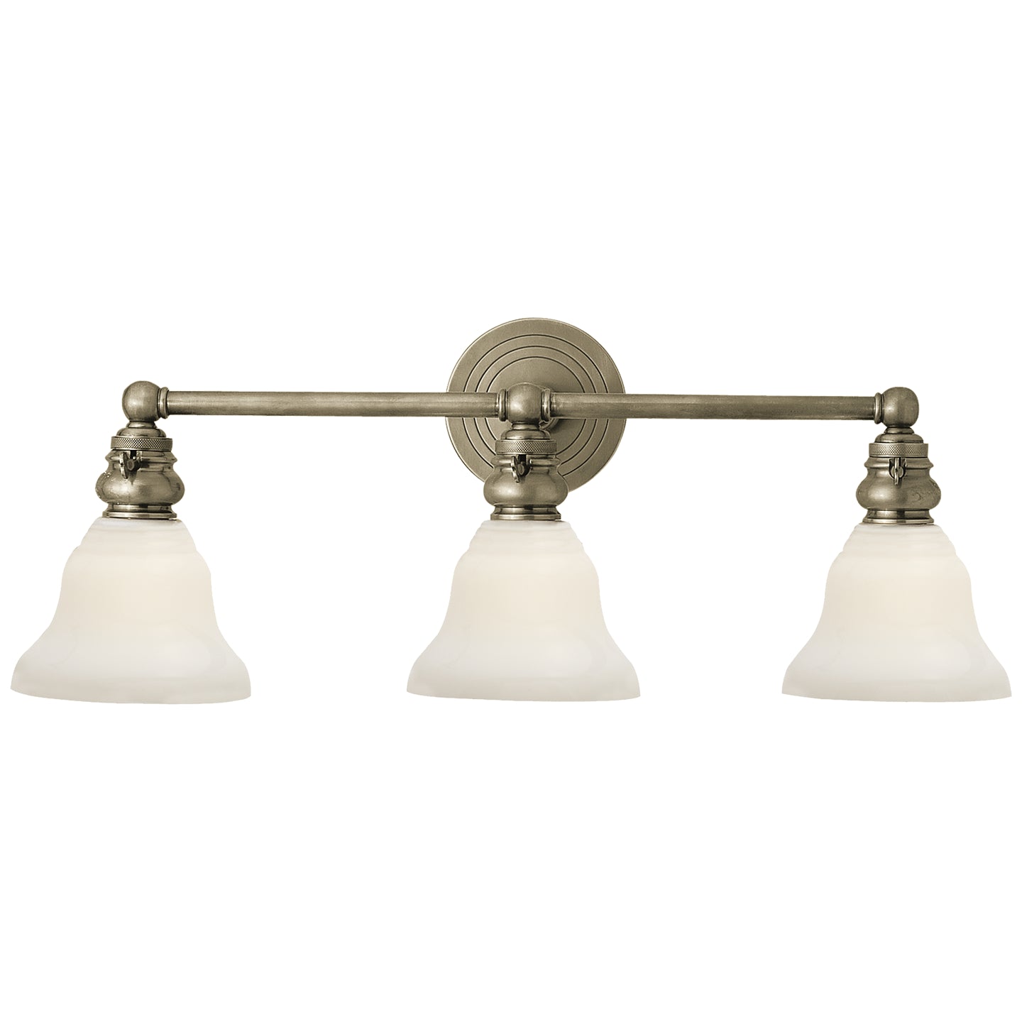 Visual Comfort Signature - SL 2933AN/SLEG-WG - Three Light Wall Sconce - Boston - Antique Nickel