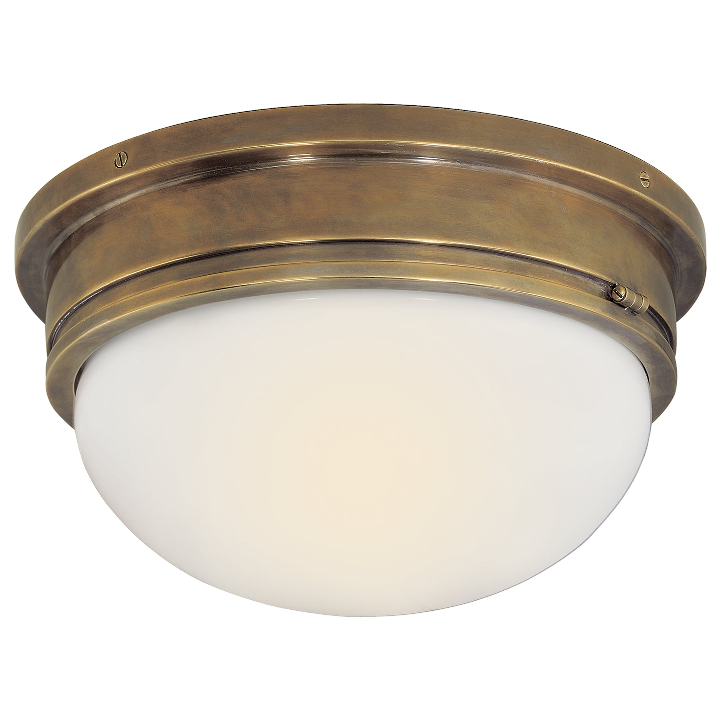 Visual Comfort Signature - SL 4002HAB-WG - Two Light Flush Mount - Marine - Hand-Rubbed Antique Brass