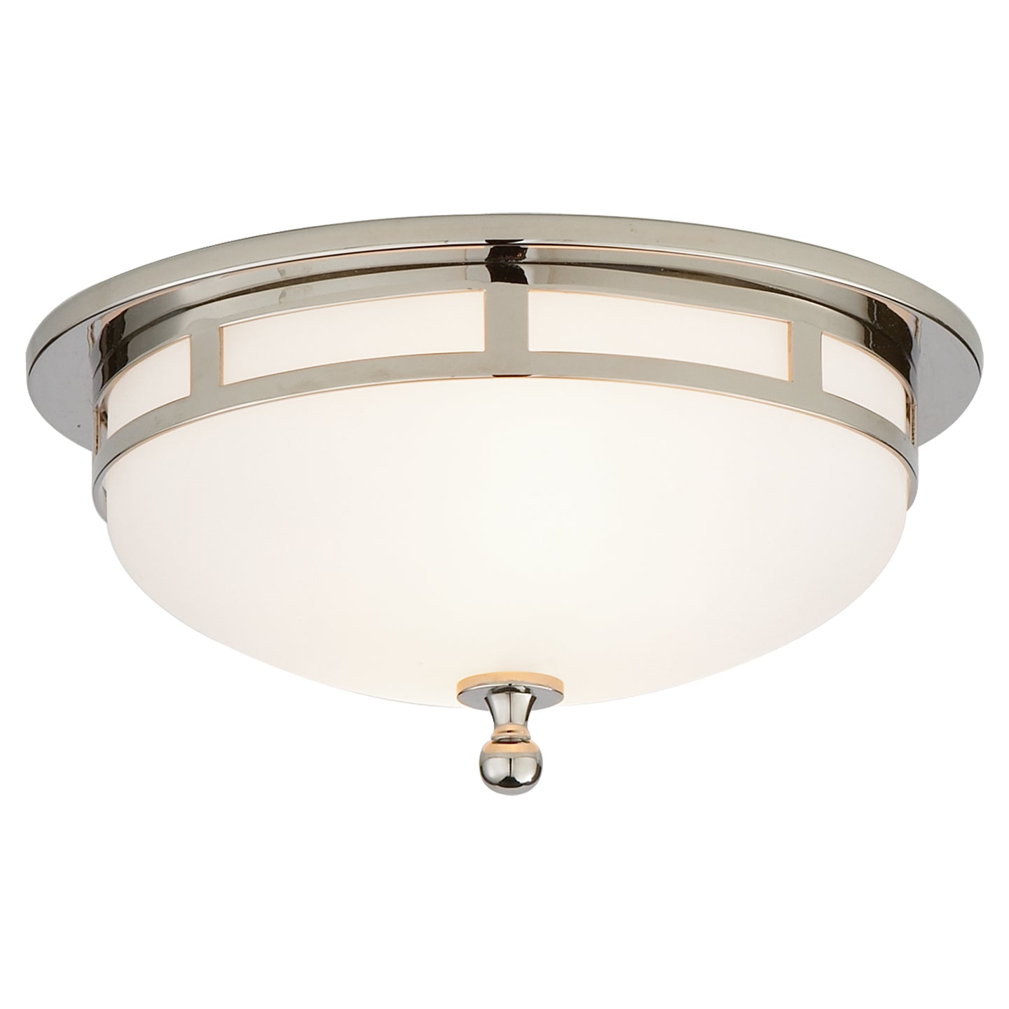 Visual Comfort Signature - SS 4010PN-FG - Two Light Flush Mount - Openwork - Polished Nickel