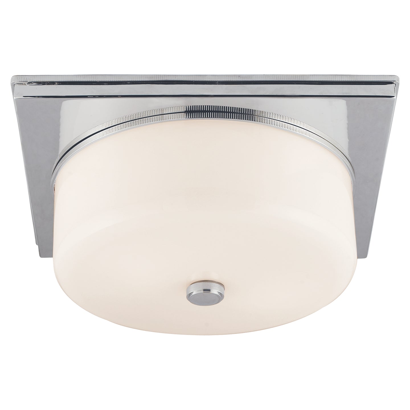 Visual Comfort Signature - TOB 4216PN-WG - Two Light Flush Mount - Newhouse Block - Polished Nickel