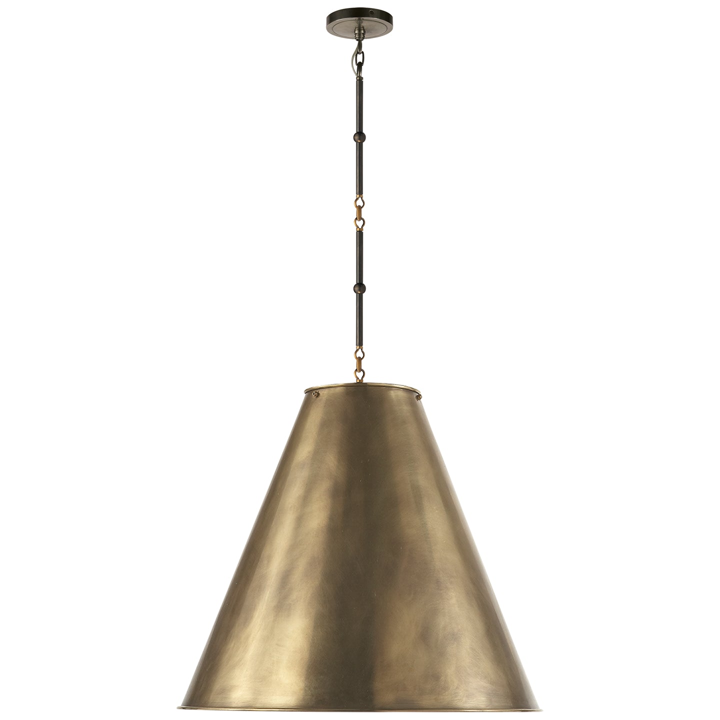 Visual Comfort Signature - TOB 5014BZ/HAB-HAB - Two Light Pendant - Goodman - Bronze with Antique Brass