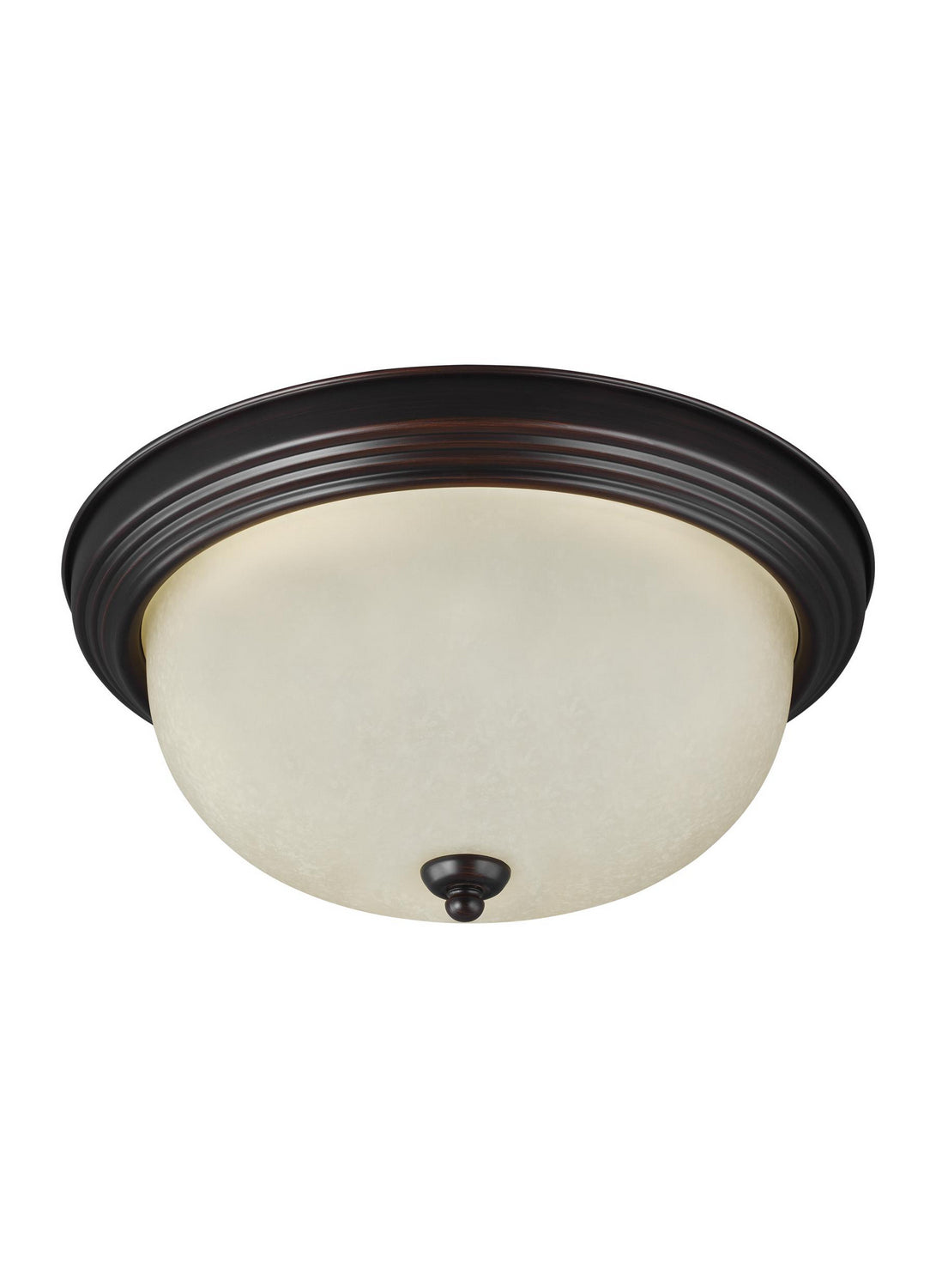 Generation Lighting. - 77063-710 - One Light Flush Mount - Geary - Bronze