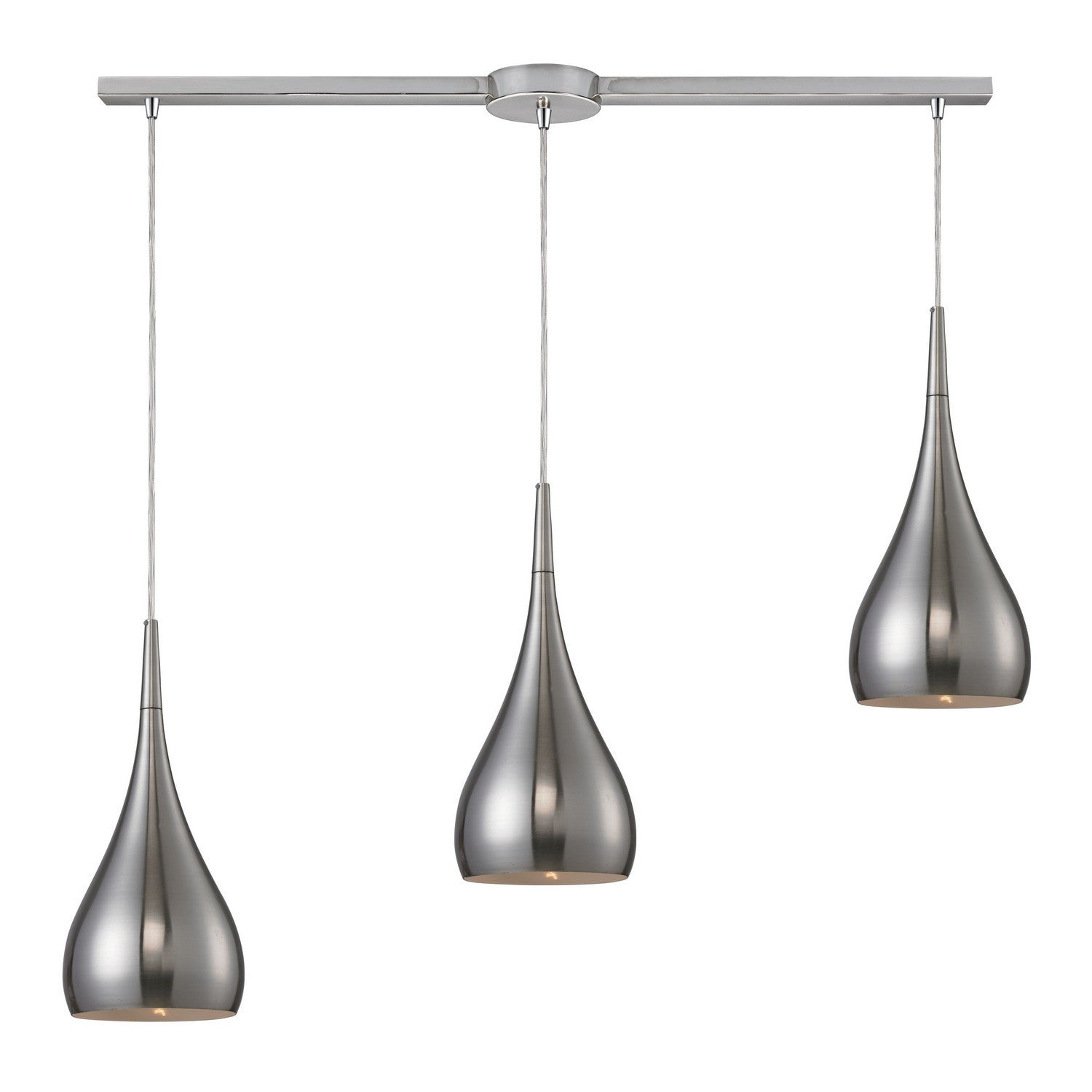 ELK Home - 31341/3L-SN - Three Light Pendant - Lindsey - Satin Nickel