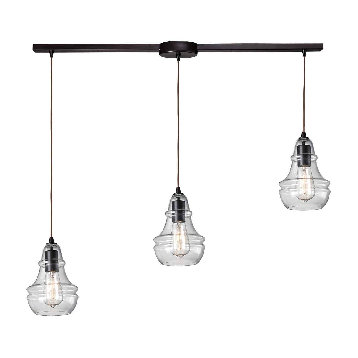 ELK Home - 60047-3L - Three Light Pendant - Menlow Park - Oil Rubbed Bronze