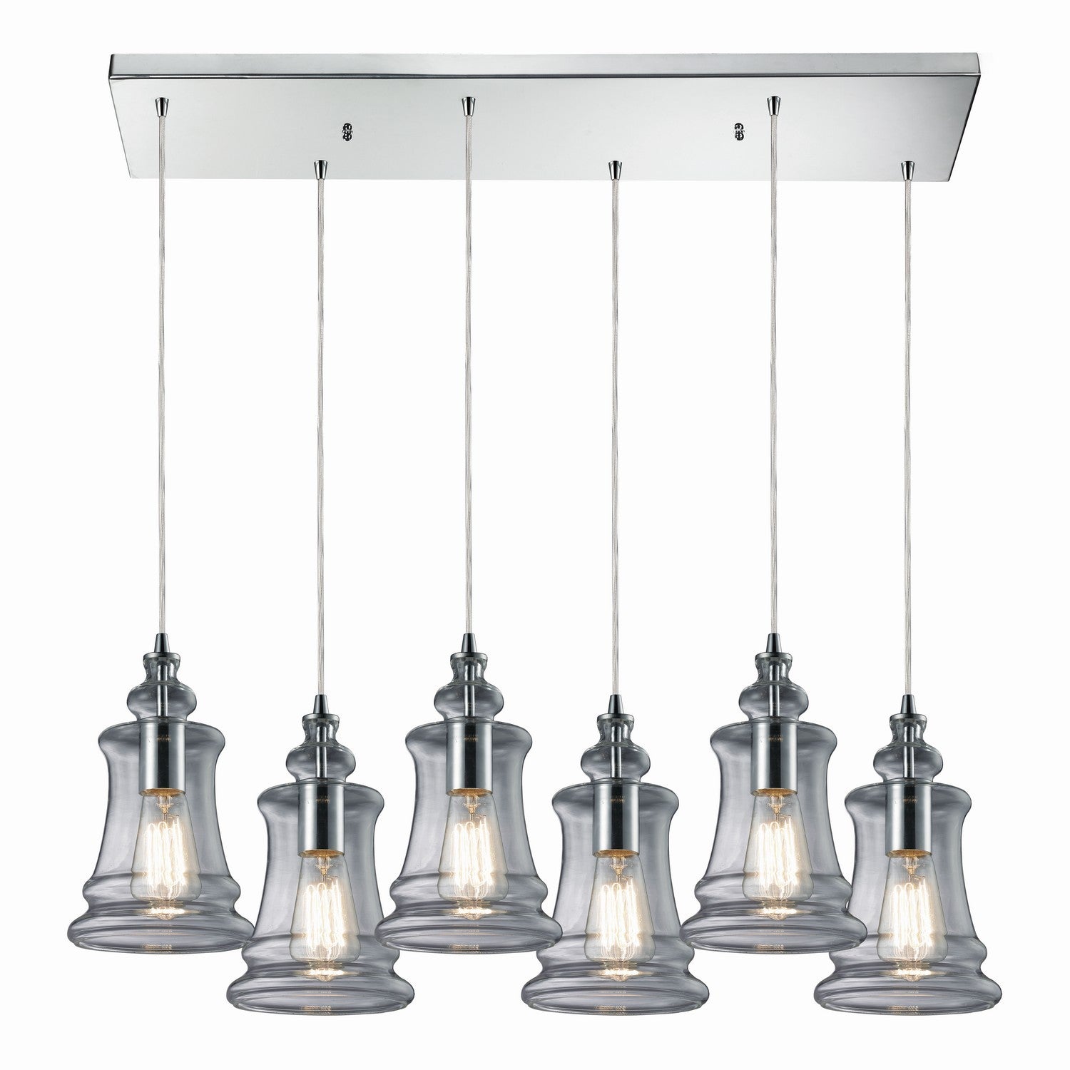 ELK Home - 60052-6RC - Six Light Pendant - Menlow Park - Polished Chrome