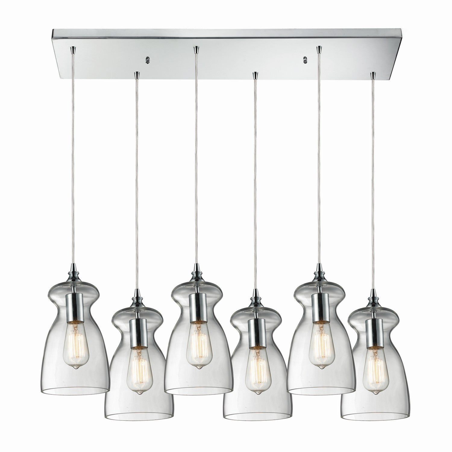 ELK Home - 60053-6RC - Six Light Pendant - Menlow Park - Polished Chrome