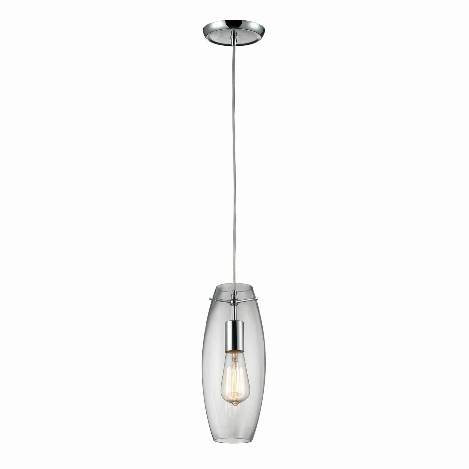 ELK Home - 60054-1 - One Light Mini Pendant - Menlow Park - Polished Chrome