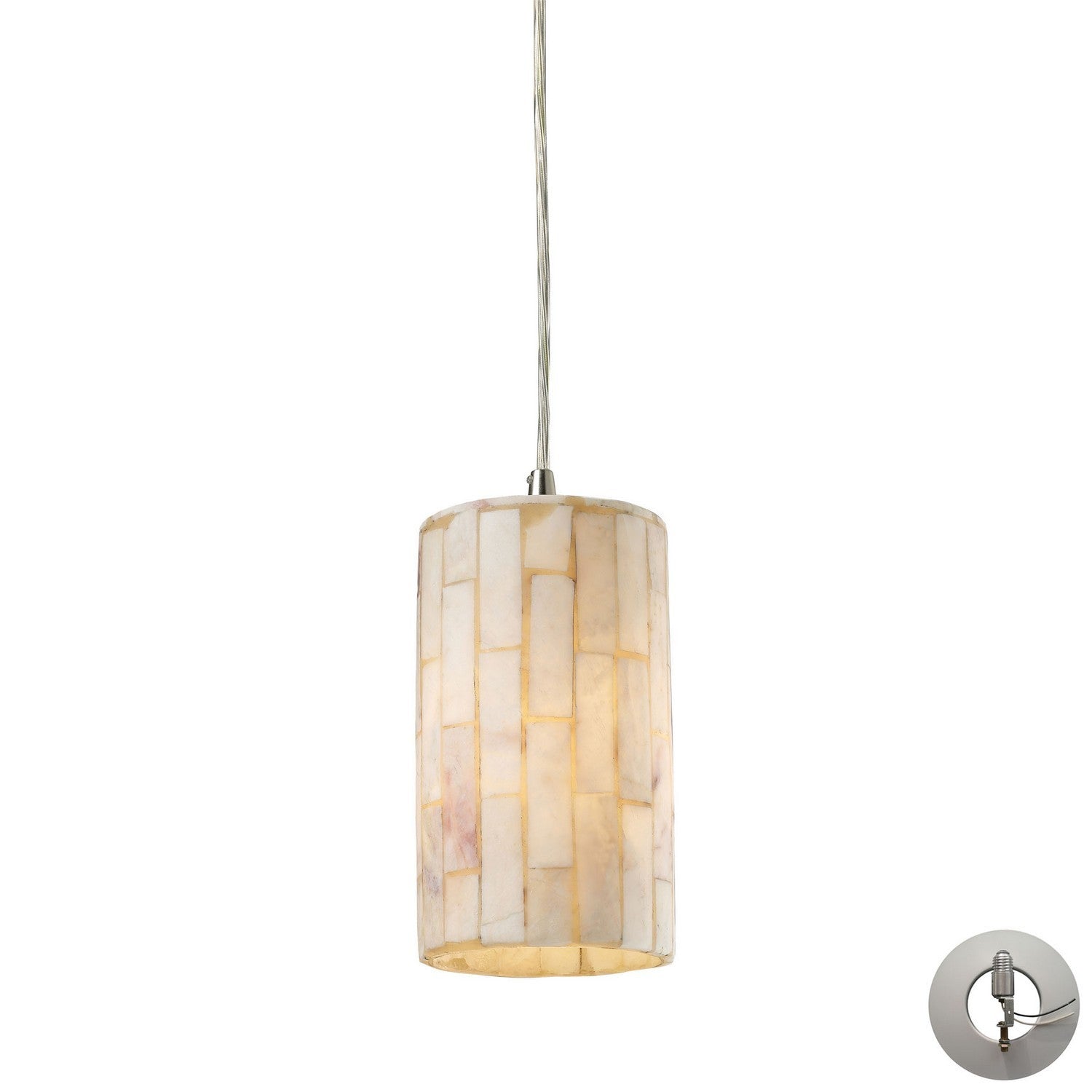 ELK Home - 10147/1-LA - One Light Mini Pendant - Coletta - Satin Nickel