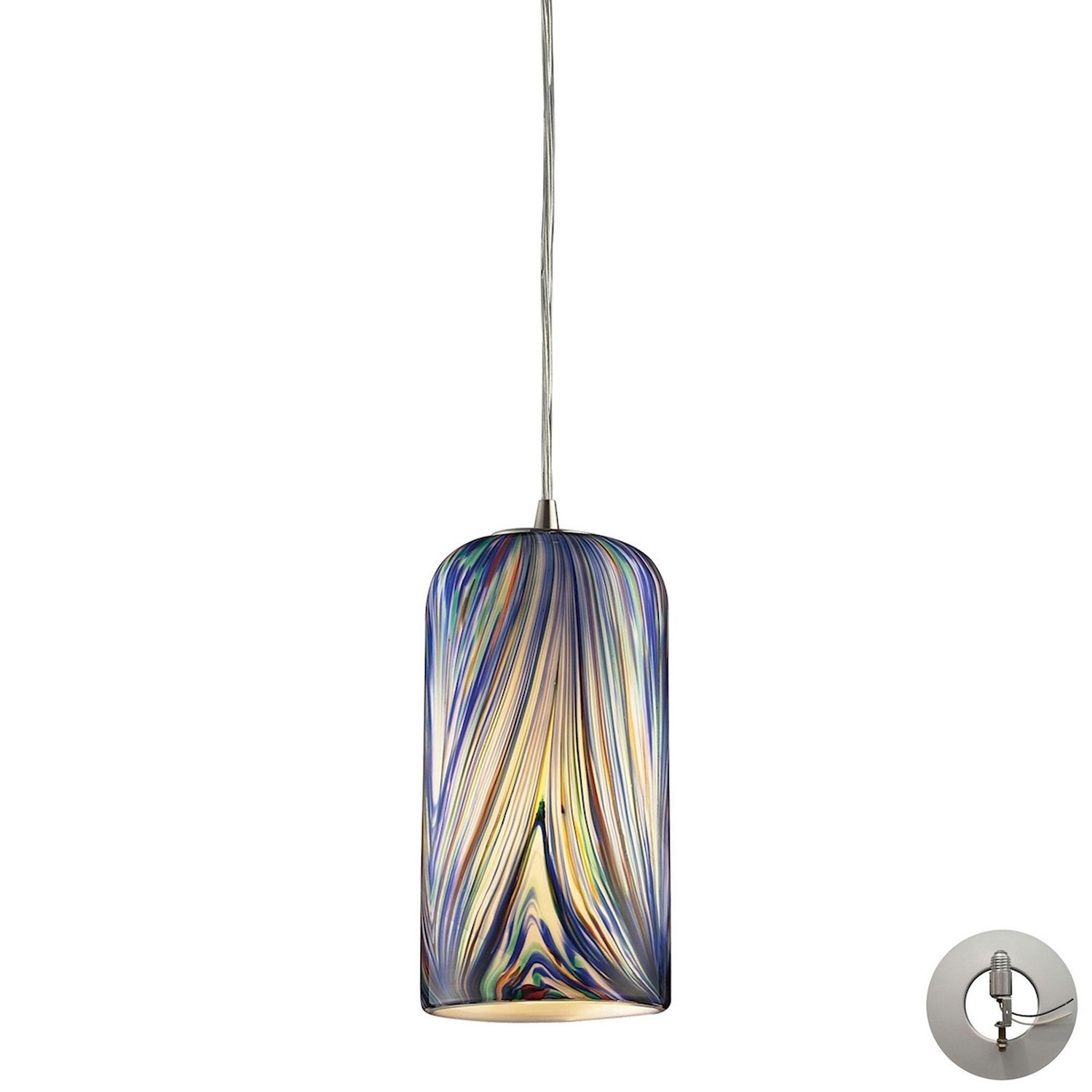 ELK Home - 544-1MO-LA - One Light Mini Pendant - Molten - Satin Nickel