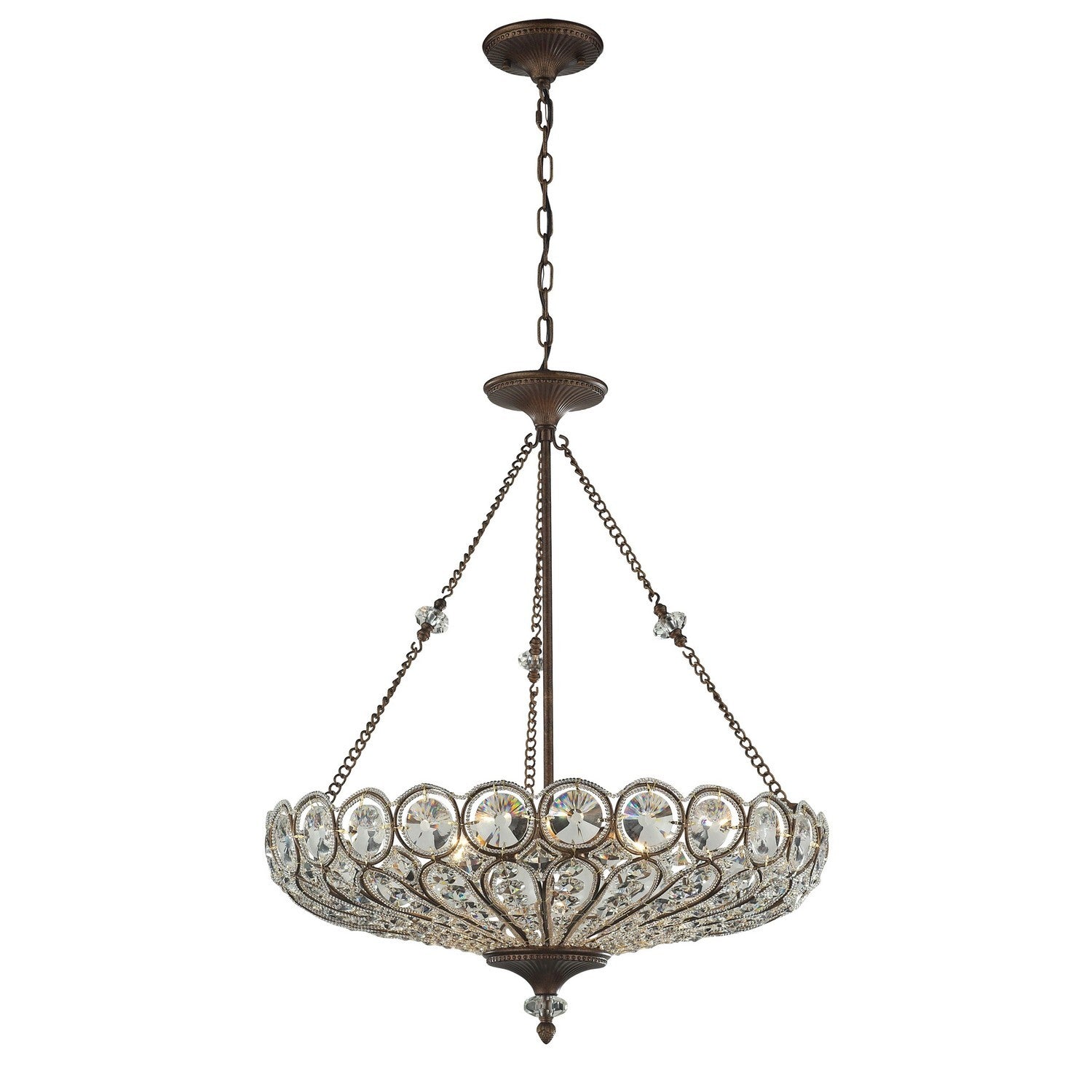 ELK Home - 12025/6 - Six Light Chandelier - Christina - Mocha