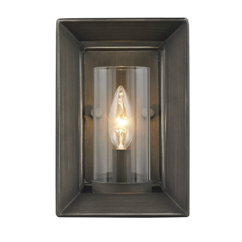 Golden - 2073-1W GMT - One Light Wall Sconce - Smyth - Gunmetal Bronze