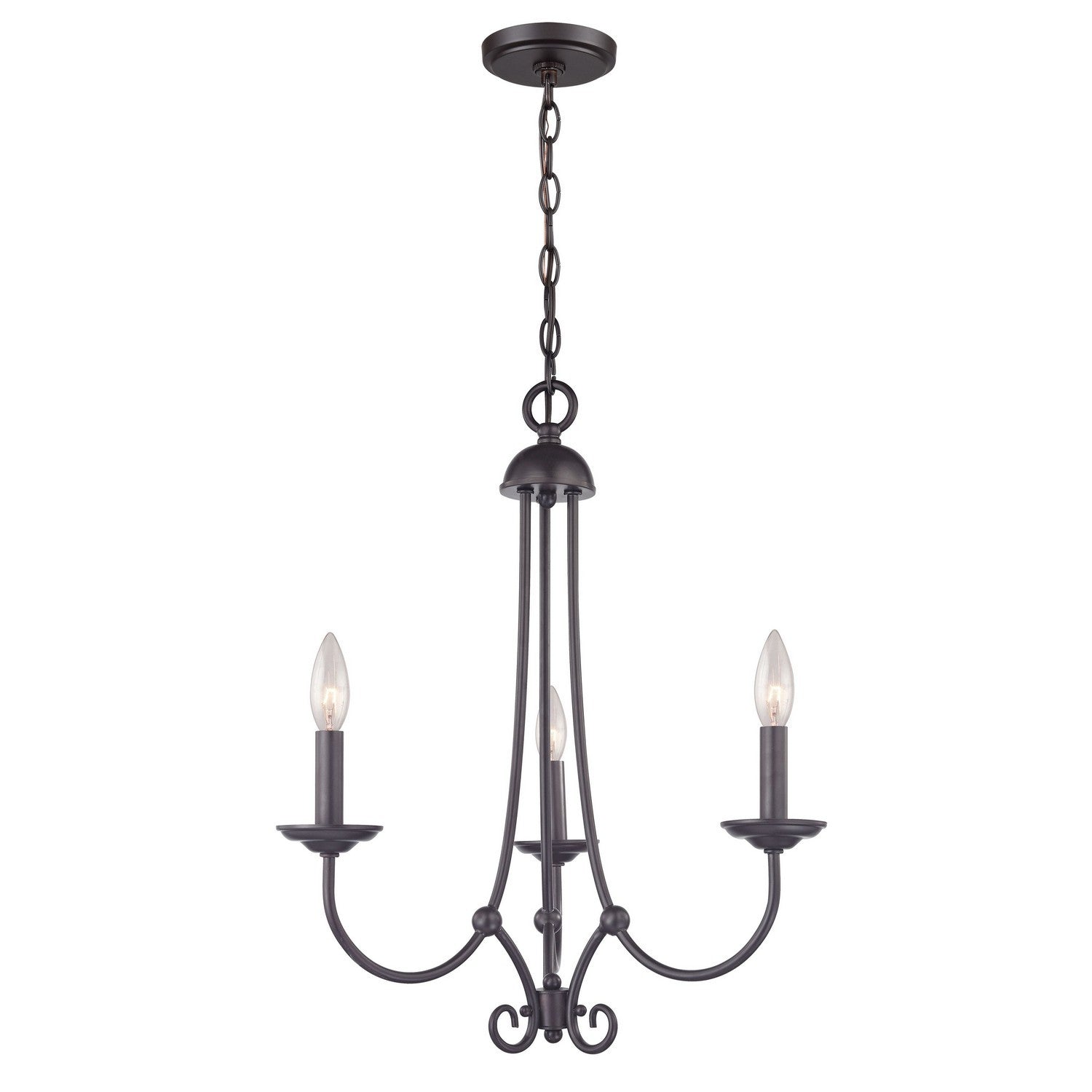 ELK Home - 1503CH/10 - Three Light Chandelier - Williamsport - Oil Rubbed Bronze