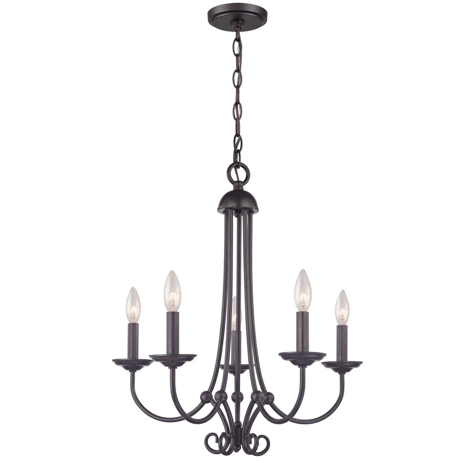 ELK Home - 1505CH/10 - Five Light Chandelier - Williamsport - Oil Rubbed Bronze