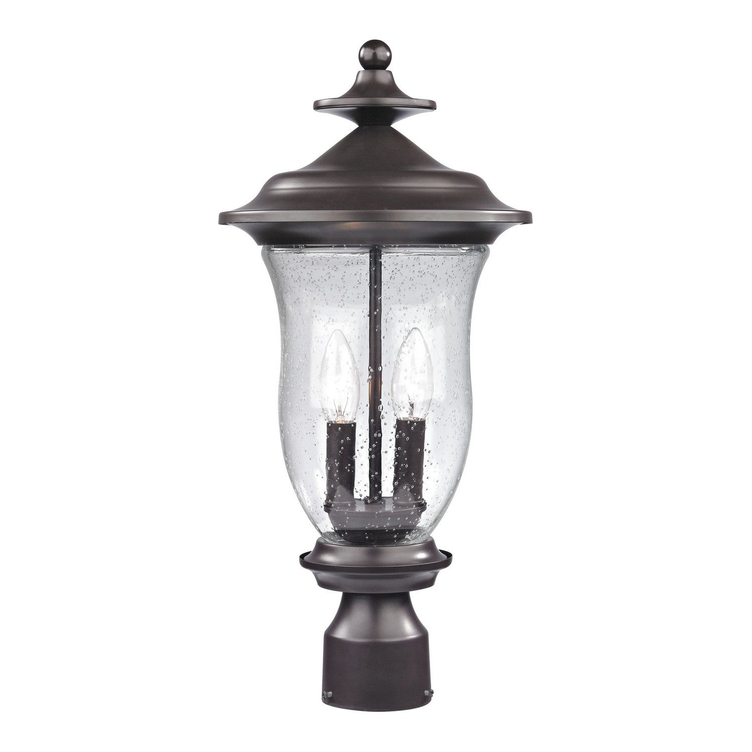 ELK Home - 8002EP/75 - Two Light Outdoor Post Mount - Trinity - Oil Rubbed Bronze