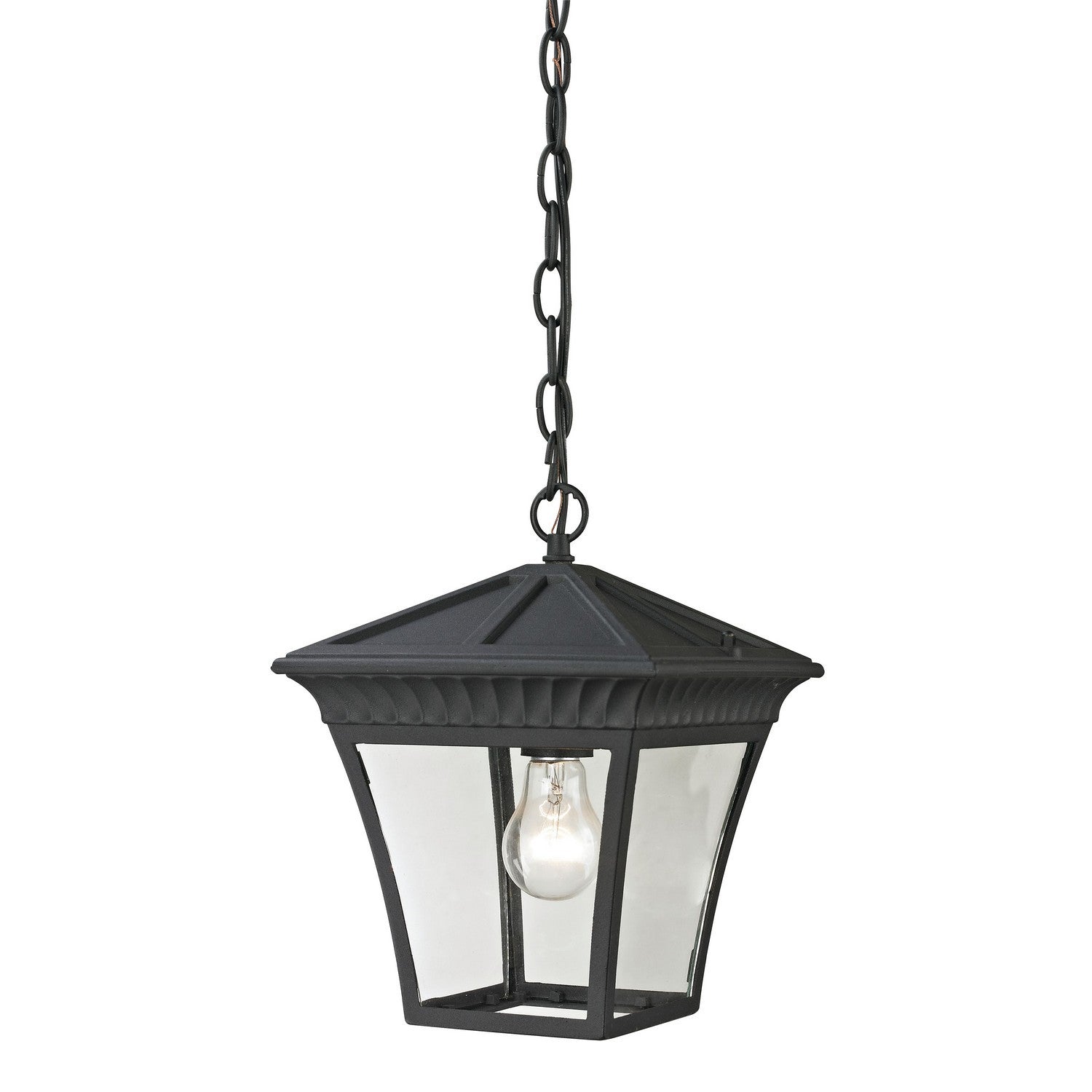 ELK Home - 8411EH/65 - One Light Outdoor Pendant - Ridgewood - Matte Textured Black