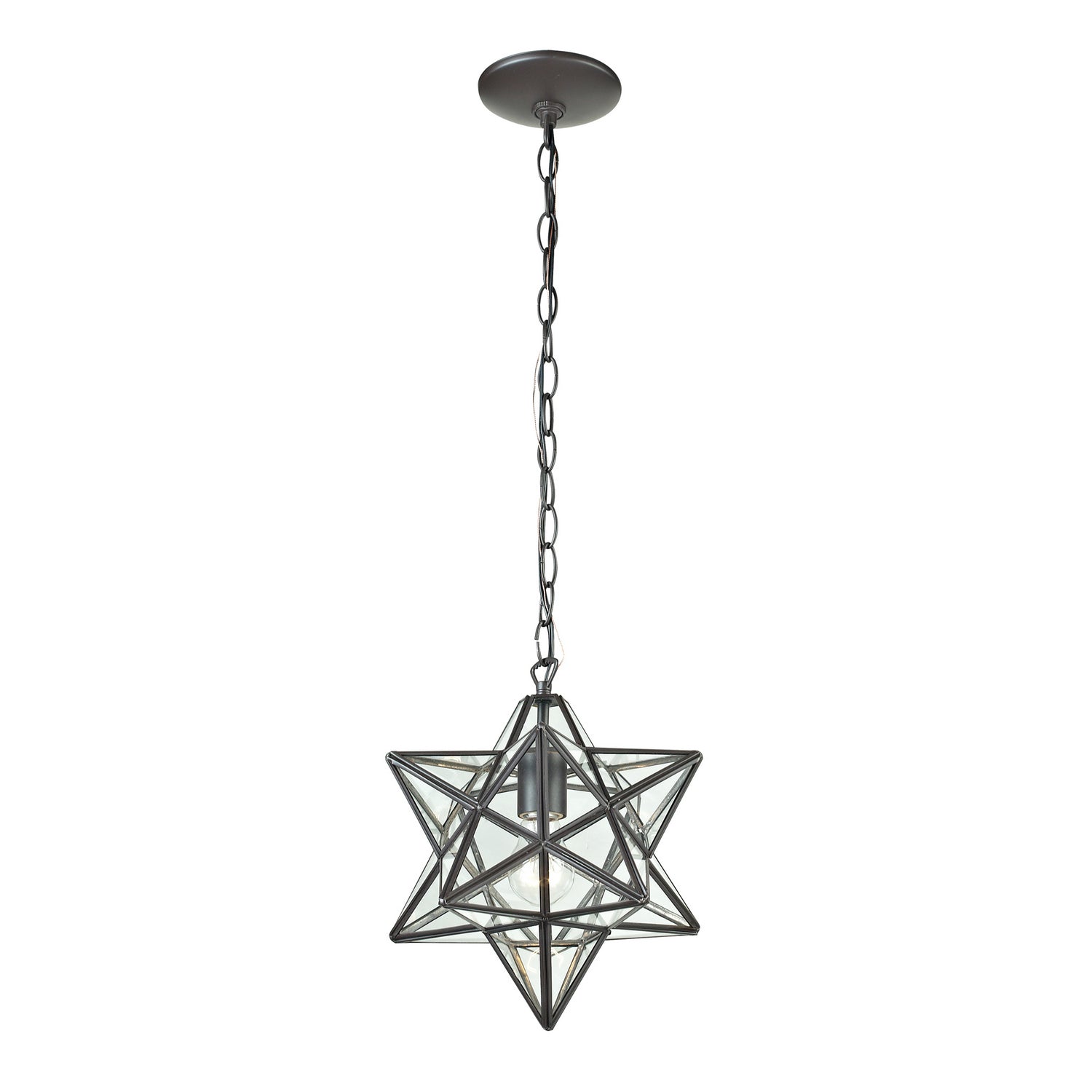 ELK Home - 145-001 - One Light Mini Pendant - Star - Oil Rubbed Bronze