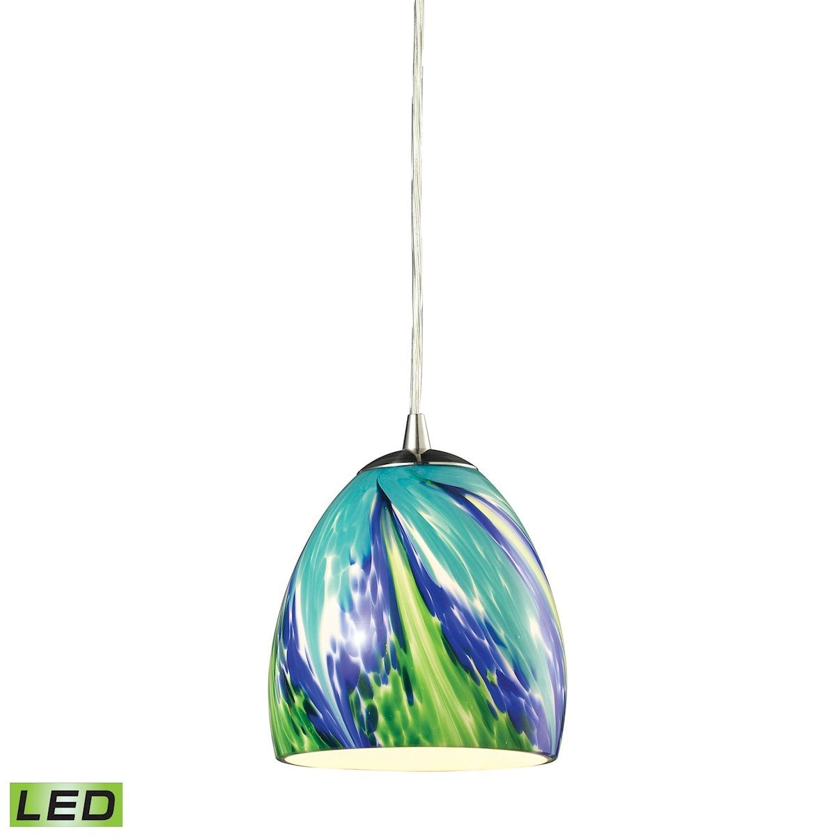 ELK Home - 31445/1TB-LED - LED Mini Pendant - Colorwave - Satin Nickel