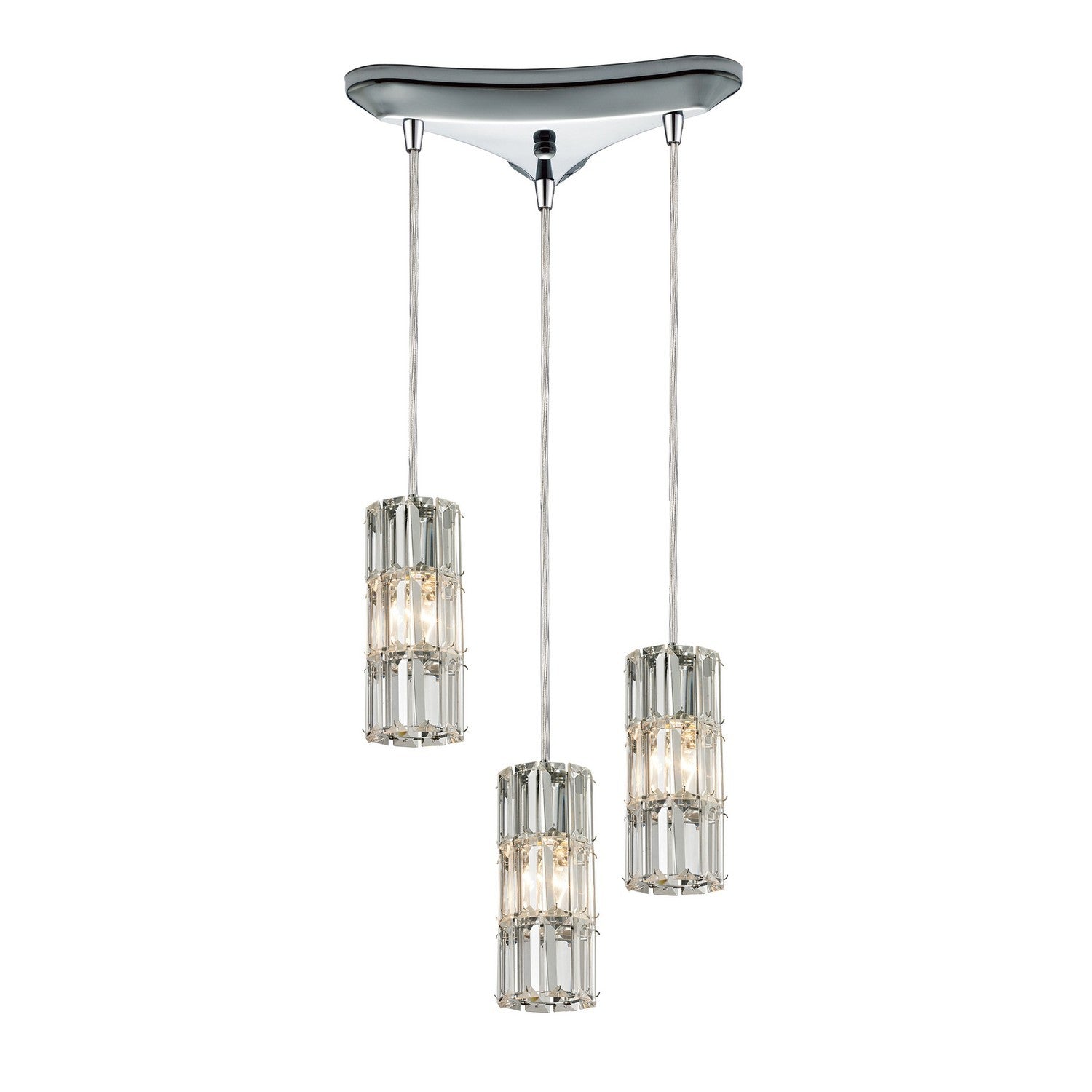 ELK Home - 31486/3 - Three Light Pendant - Cynthia - Polished Chrome