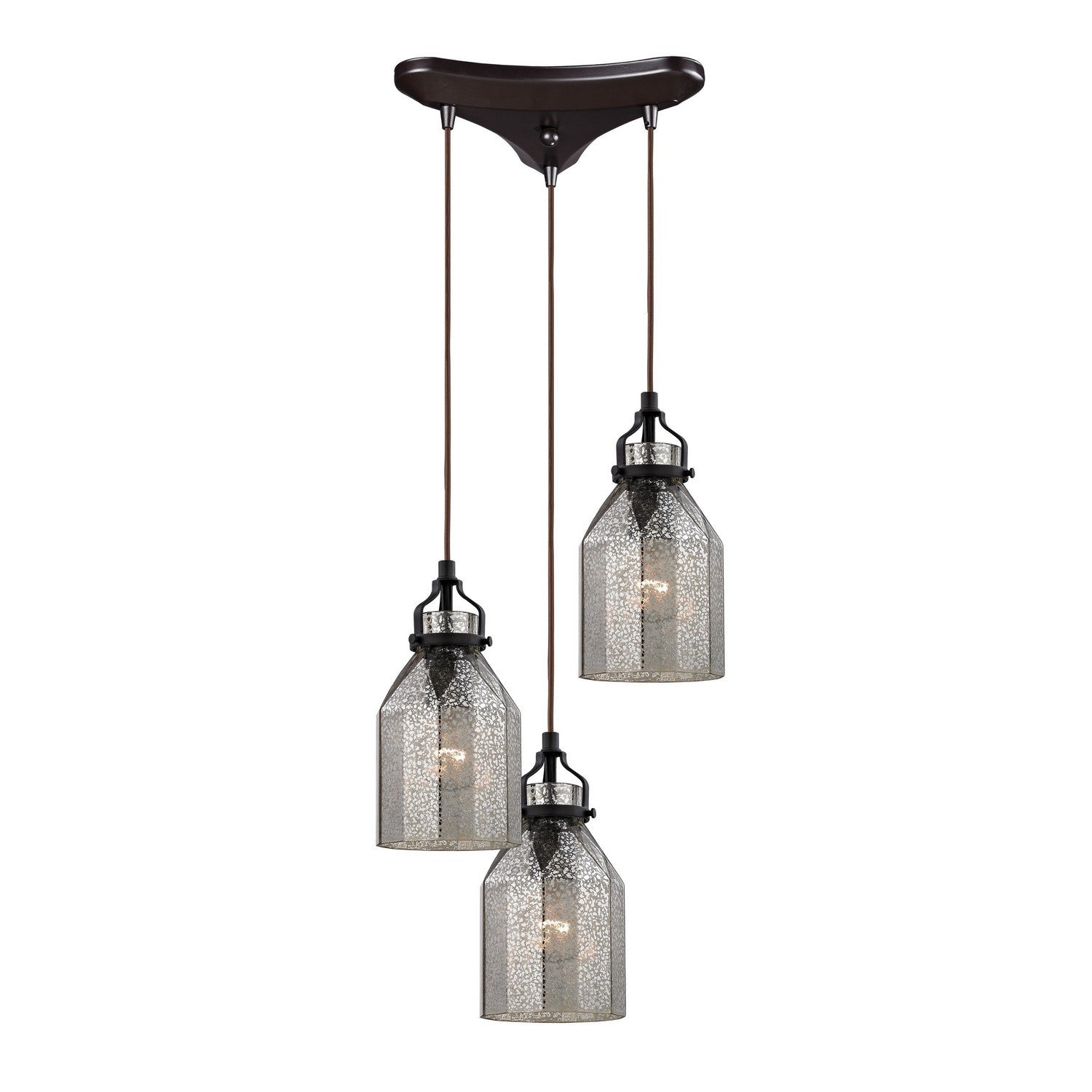 ELK Home - 46009/3 - Three Light Pendant - Danica - Oil Rubbed Bronze