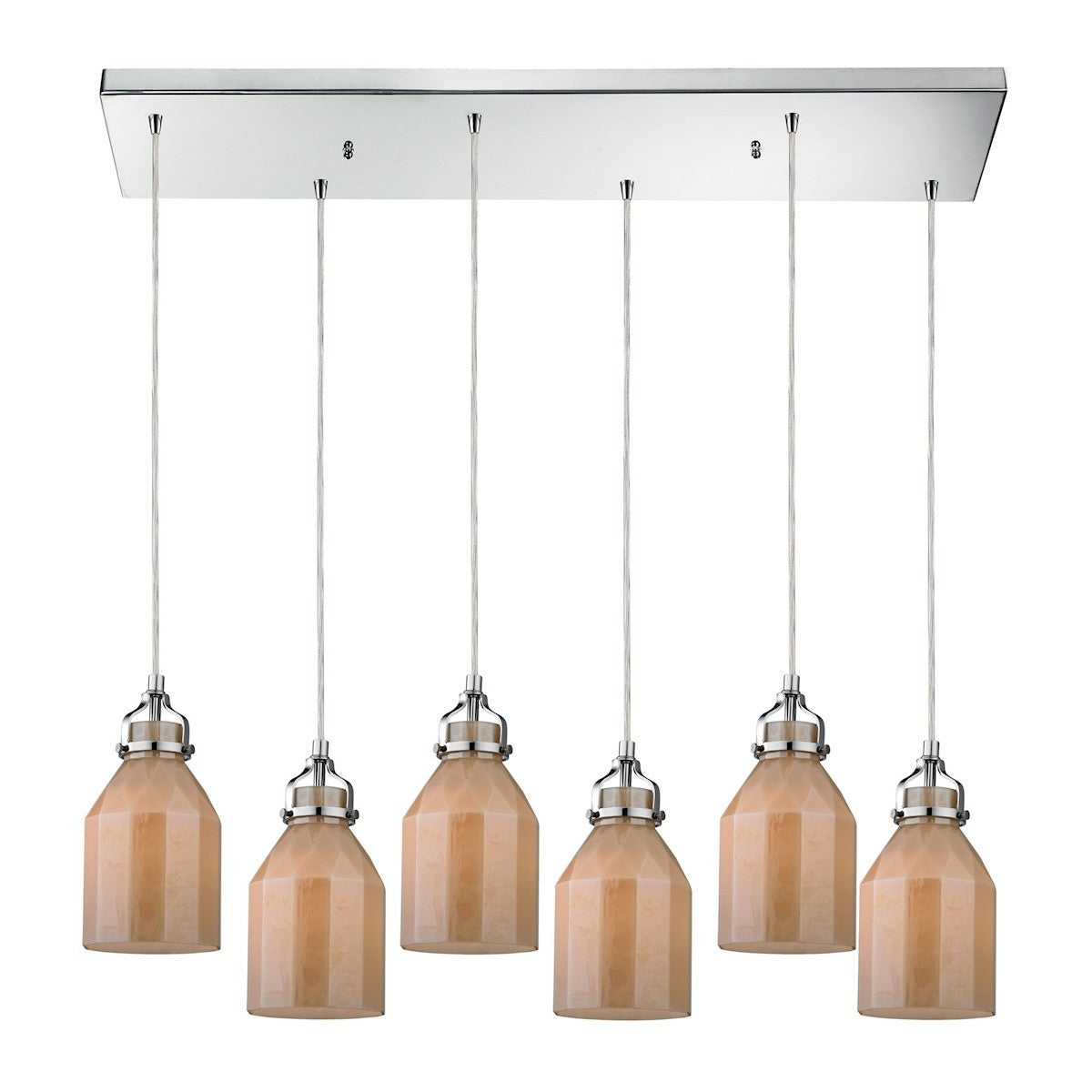 ELK Home - 46029/6RC - Six Light Pendant - Danica - Polished Chrome