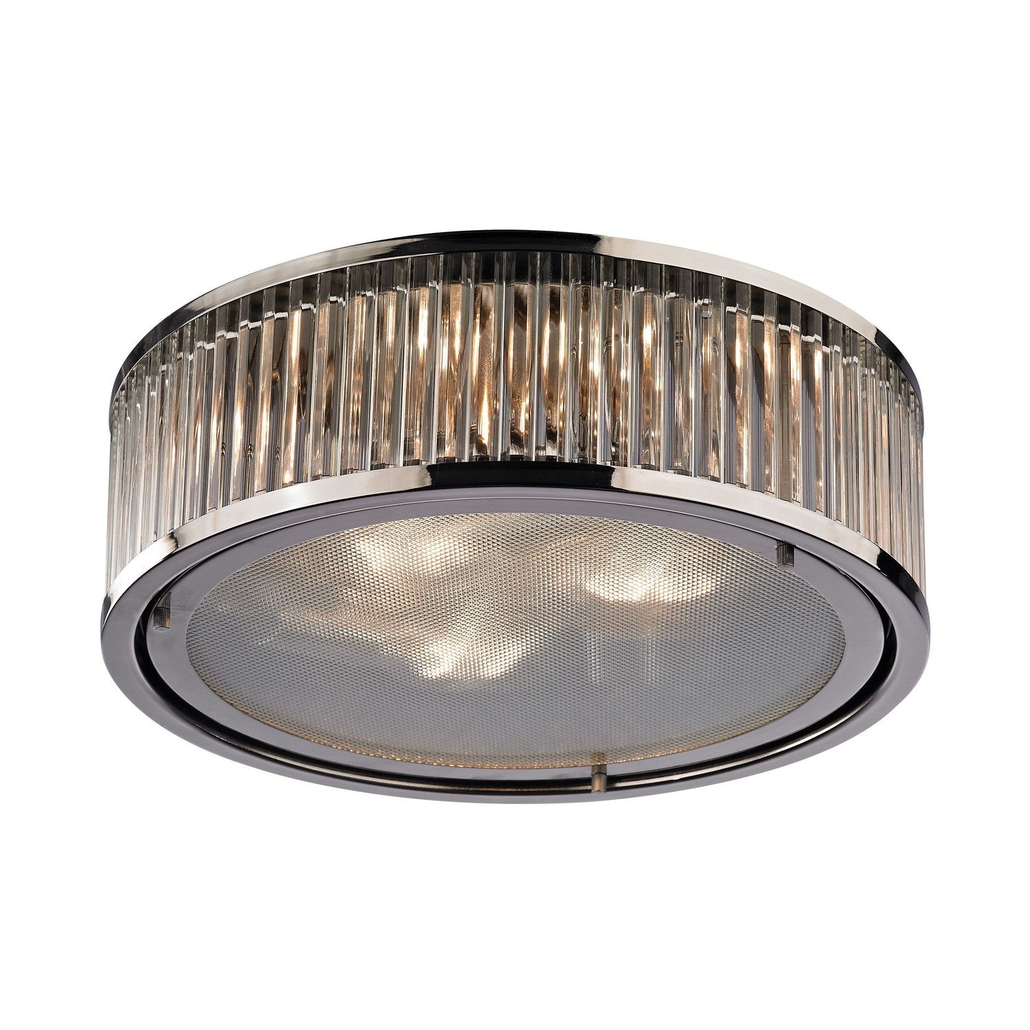 ELK Home - 46103/3 - Three Light Flush Mount - Linden Manor - Polished Nickel