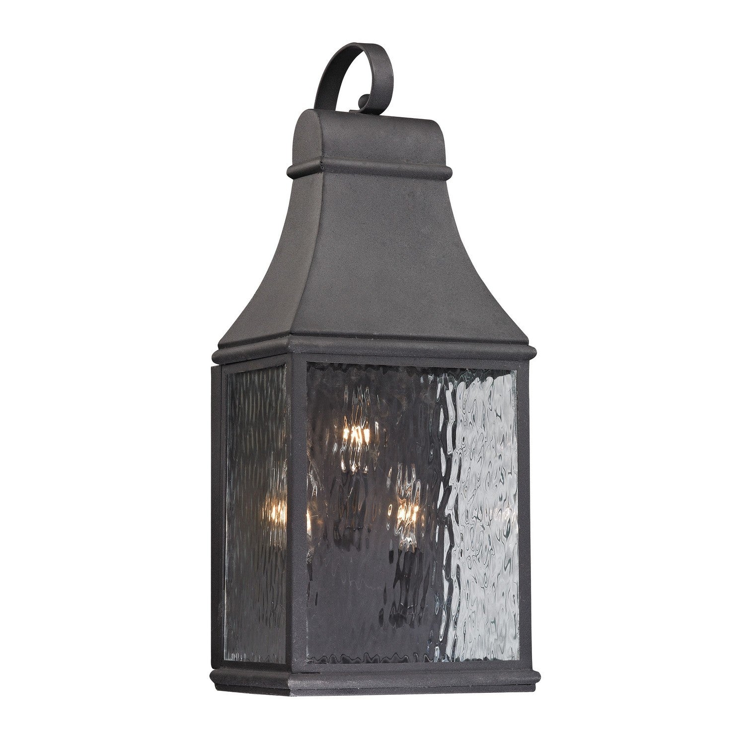 ELK Home - 47072/3 - Three Light Outdoor Wall Sconce - Forged Jefferson - Charcoal