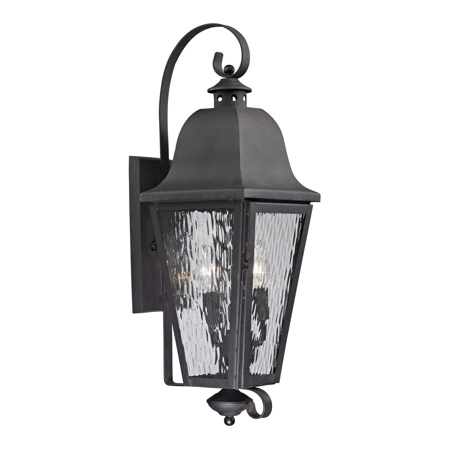 ELK Home - 47102/3 - Three Light Outdoor Wall Sconce - Forged Brookridge - Charcoal