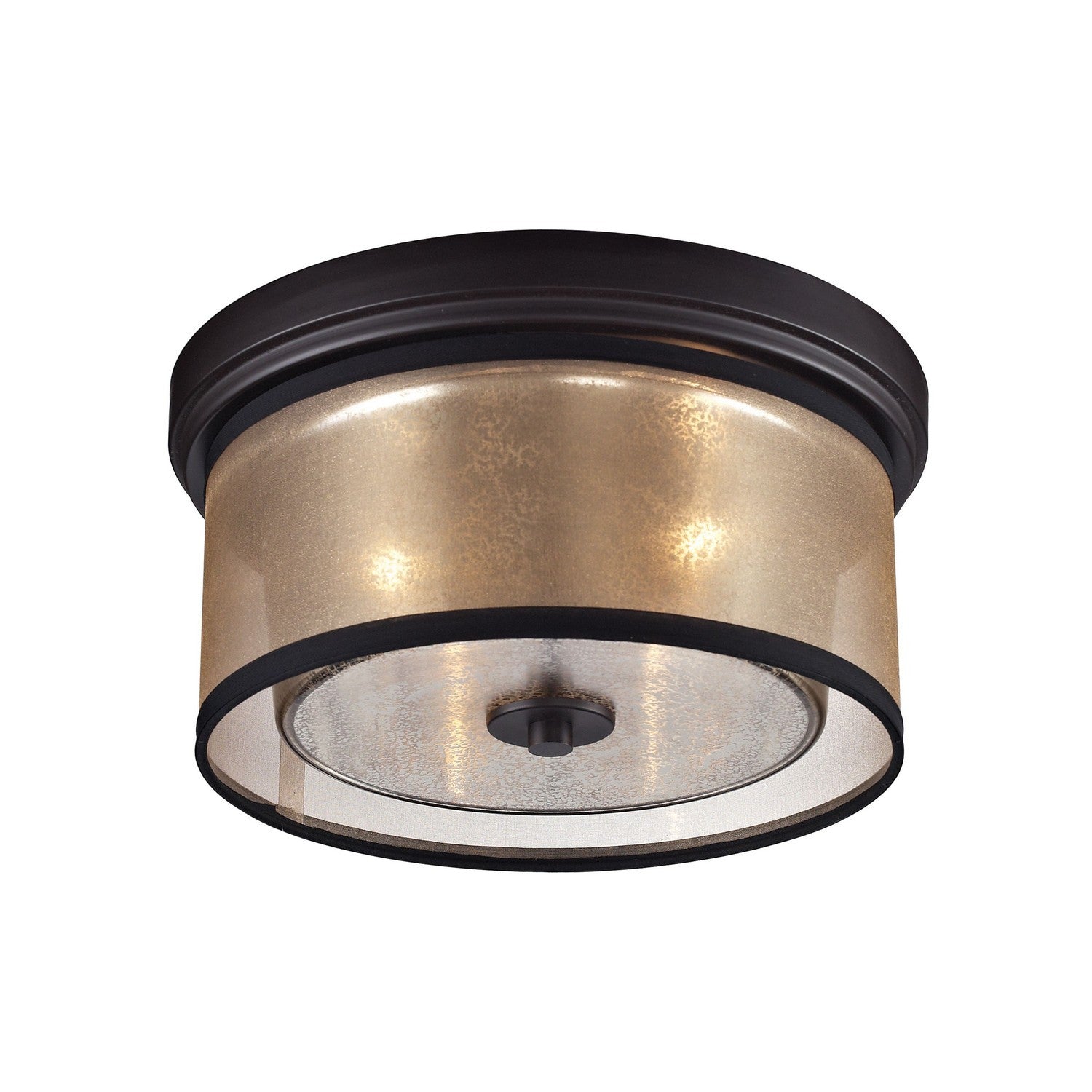 ELK Home - 57025/2 - Two Light Flush Mount - Diffusion - Oil Rubbed Bronze