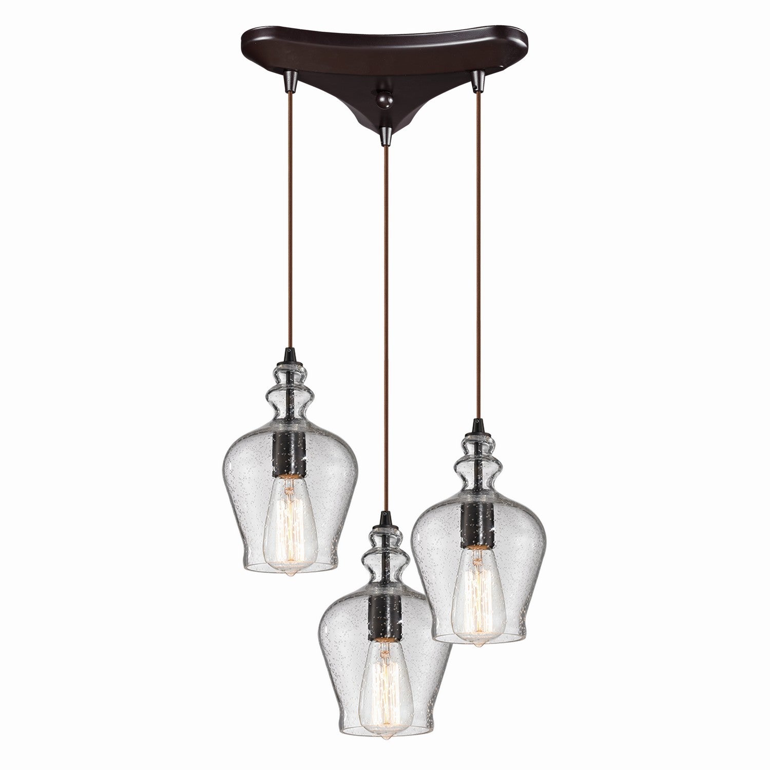 ELK Home - 60066-3 - Three Light Pendant - Menlow Park - Oil Rubbed Bronze