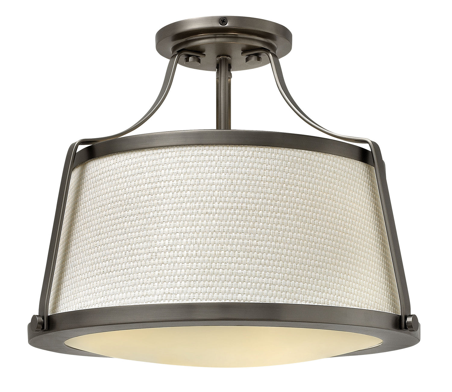 Hinkley - 3521AN - LED Semi-Flush Mount - Charlotte - Antique Nickel