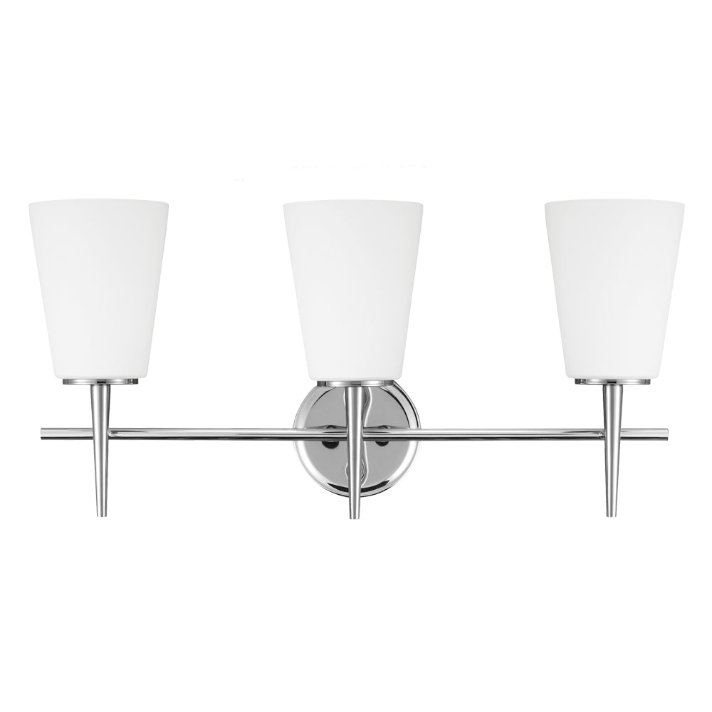 Generation Lighting. - 4440403-05 - Three Light Wall / Bath - Driscoll - Chrome