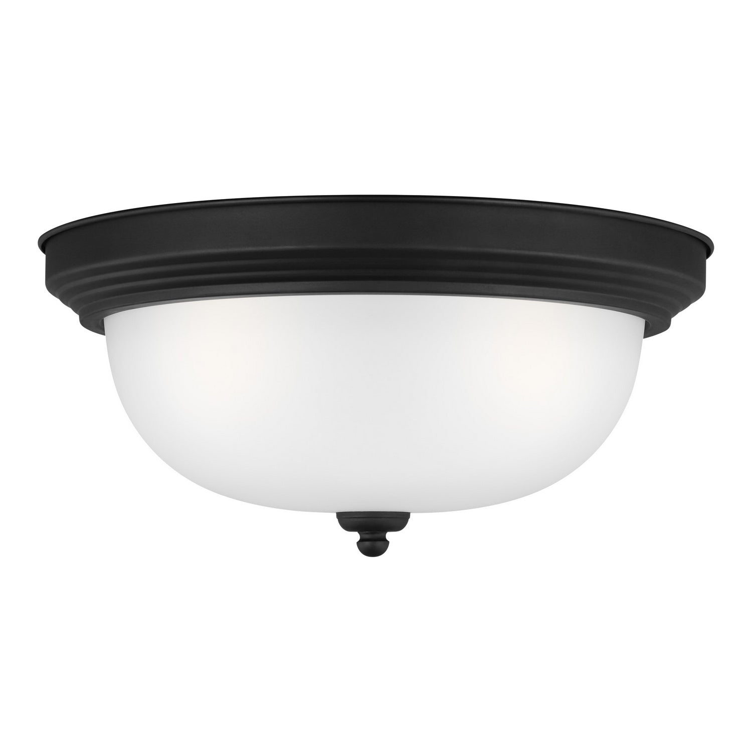 Generation Lighting. - 77065-112 - Three Light Flush Mount - Geary - Midnight Black