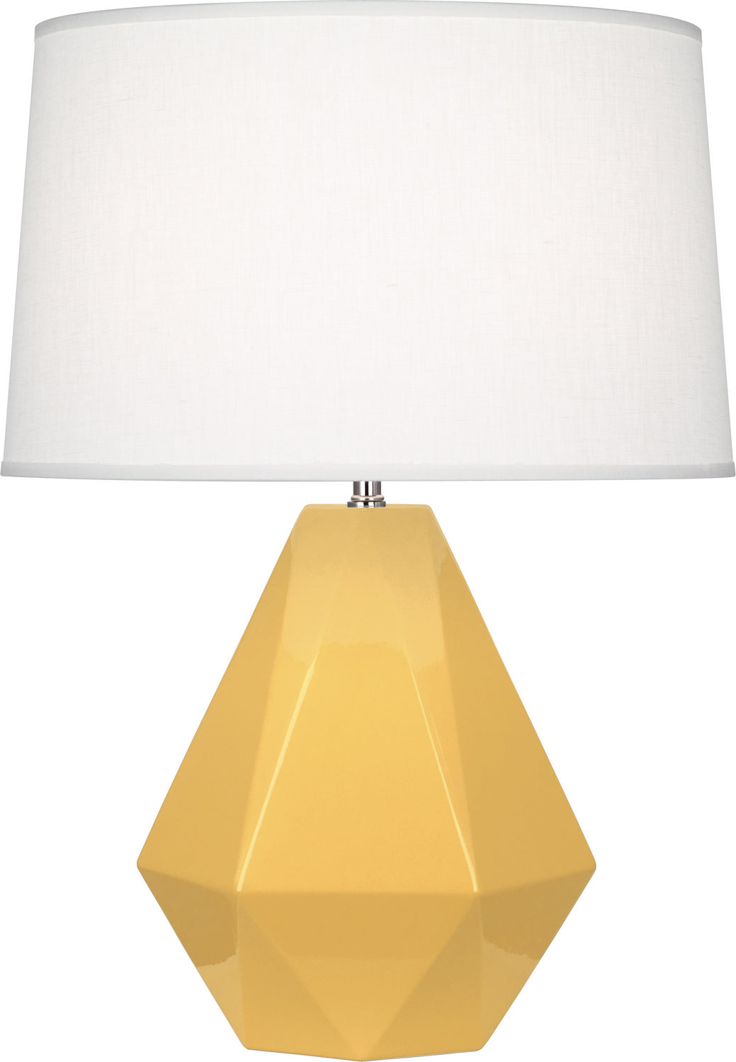 Robert Abbey - SU930 - One Light Table Lamp - Delta - Sunset Yellow Glazed Ceramic