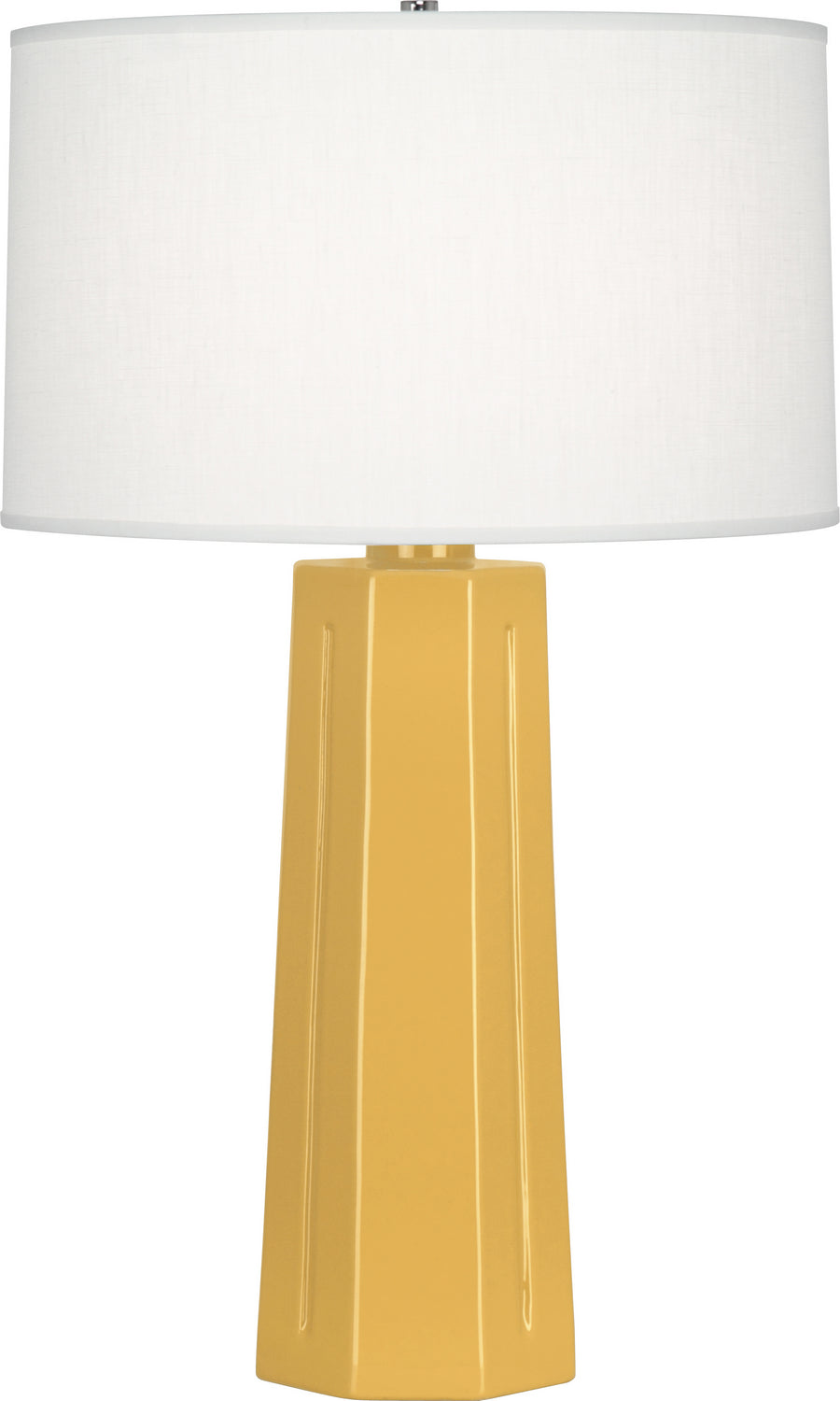 Robert Abbey - SU960 - One Light Table Lamp - Mason - Sunset Yellow Glazed Ceramic