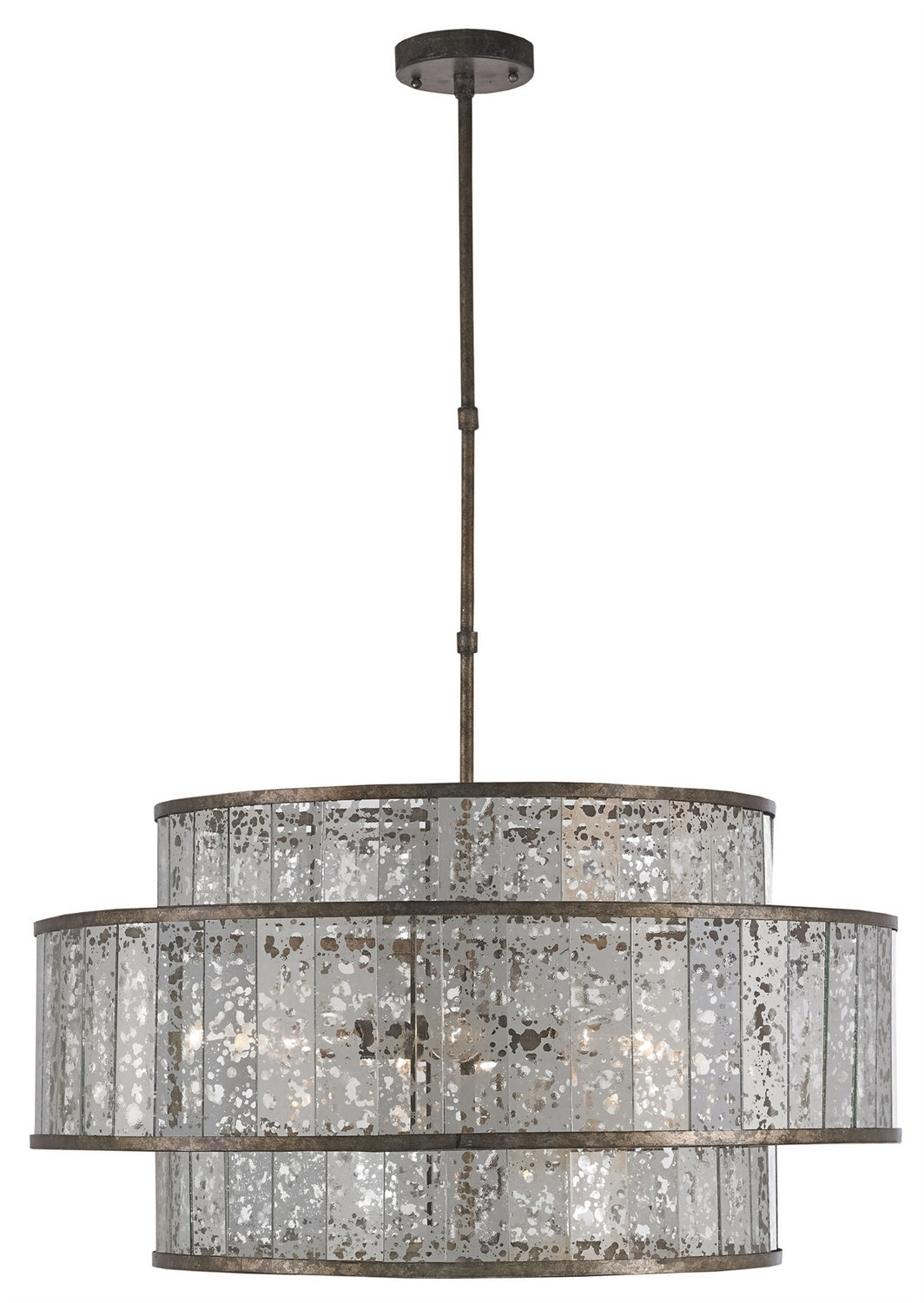 Eight Light Chandelier from the Fantine collection in Pyrite Bronze/Raj Mirror finish