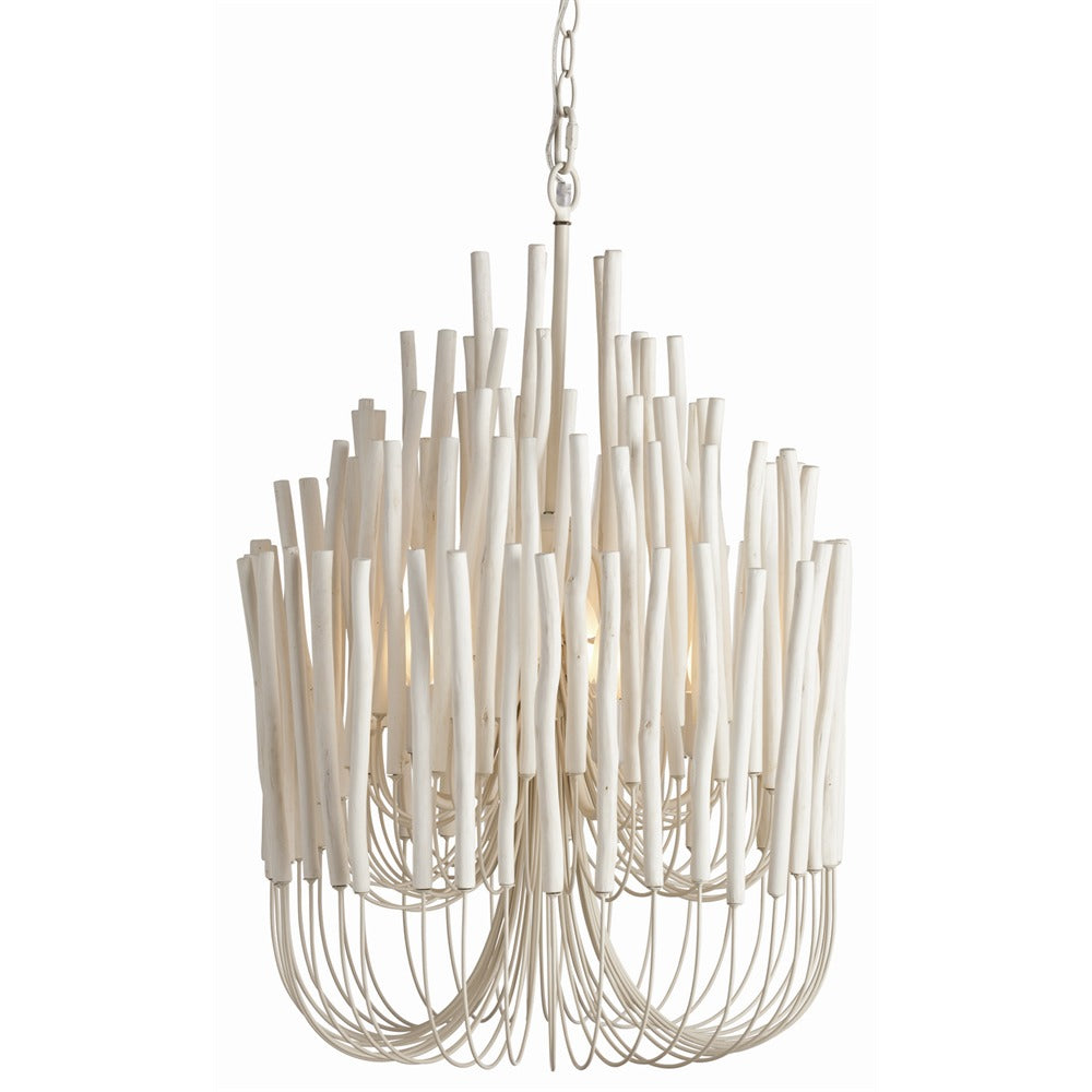 Five Light Chandelier from the Tilda collection in Whitewashed Wood finish