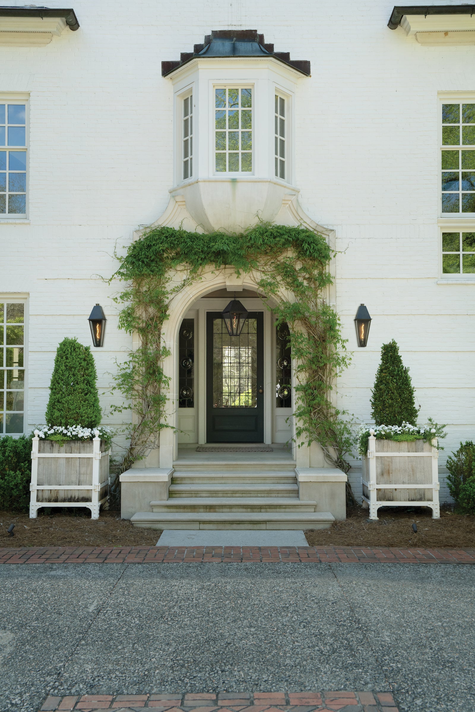 LED Hanging Lantern from the Endsley collection in Blackened Brass finish