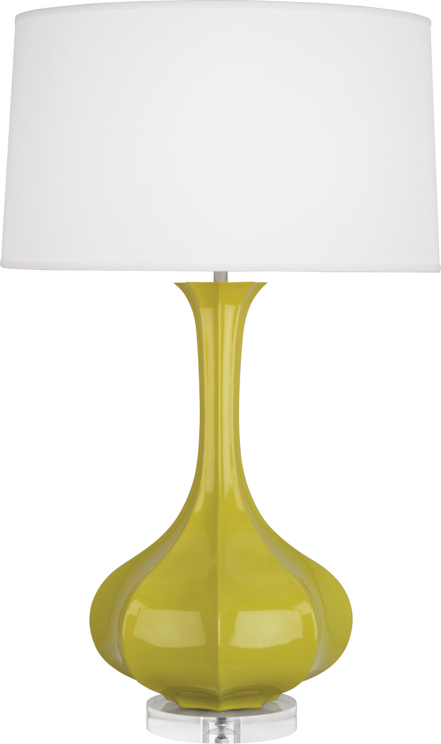 Robert Abbey - CI996 - One Light Table Lamp - Pike - Citron Glazed Ceramic w/Lucite Base