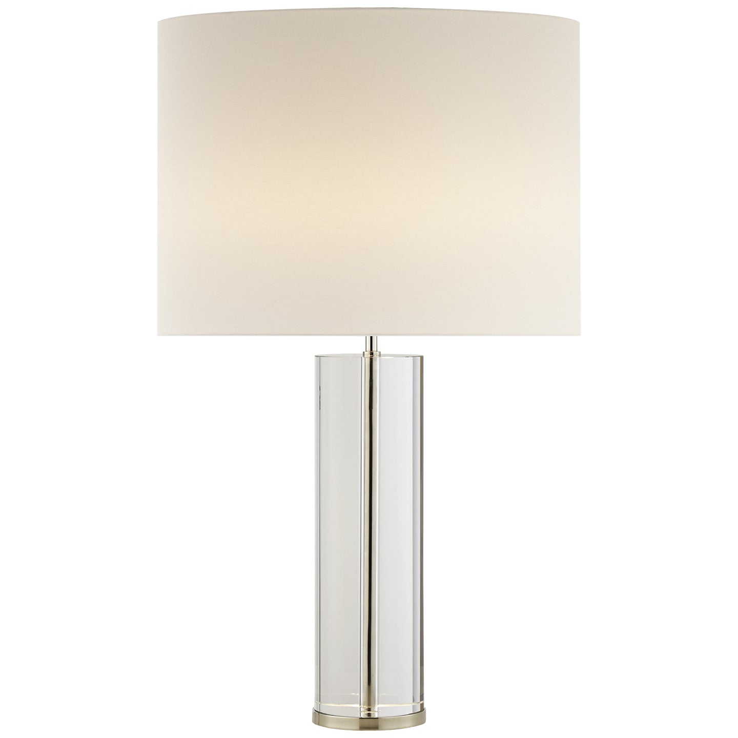 Visual Comfort Signature - ARN 3024CG/PN-L - Two Light Table Lamp - Lineham - Crystal with Polished Nickel