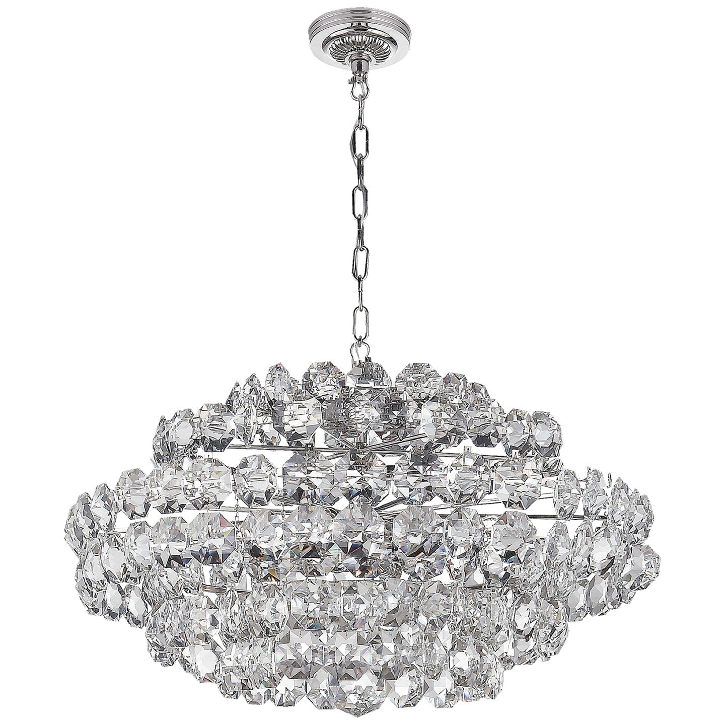 12 Light Chandelier from the SANGER collection in Polished Nickel finish