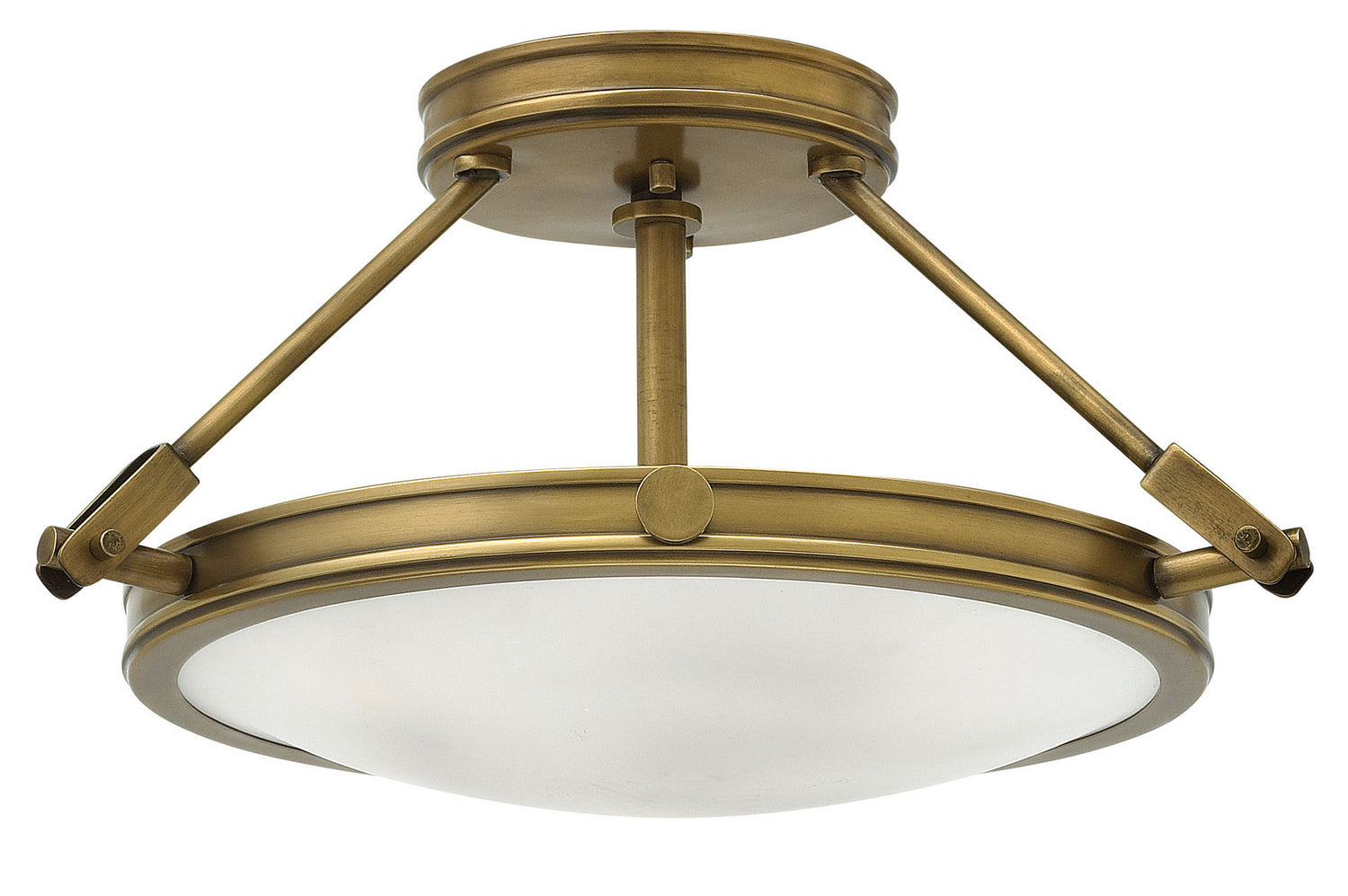 Hinkley - 3381HB - LED Semi-Flush Mount - Collier - Heritage Brass