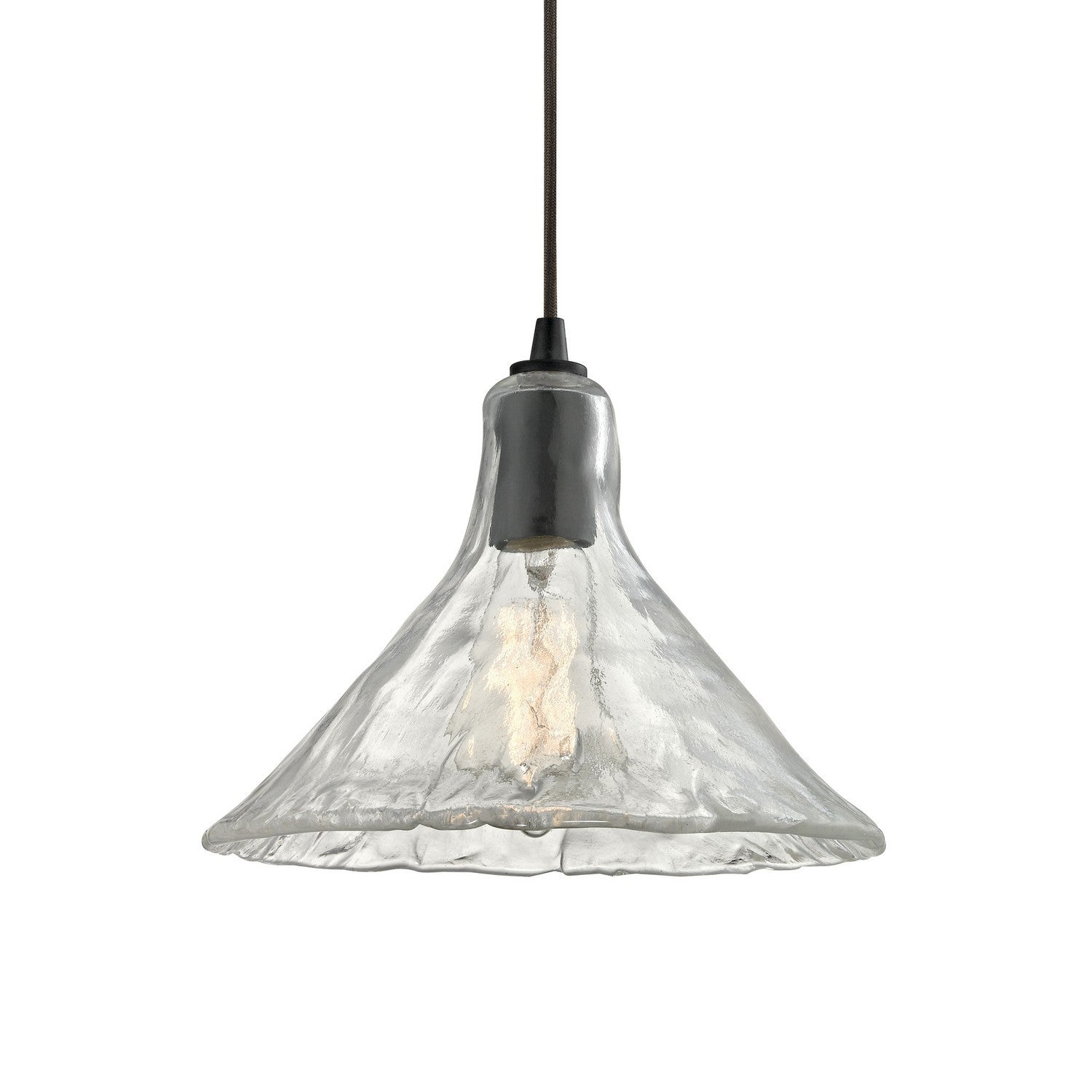 ELK Home - 10435/1 - One Light Mini Pendant - Hand Formed Glass - Oil Rubbed Bronze